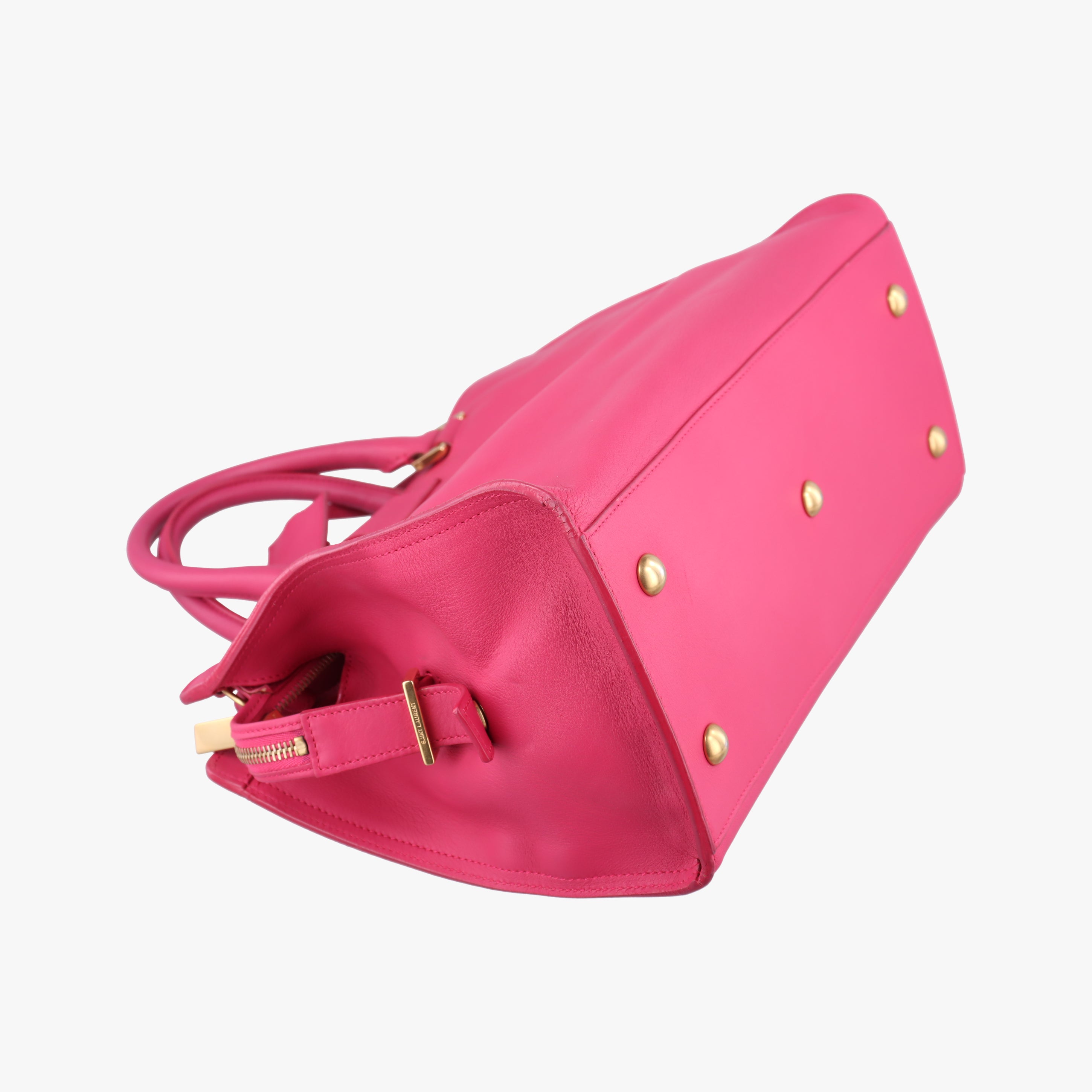 Vintage Yves Saint Laurent Y Ligne Petit Cabas Rose Red Leather 311210 shoulderbag | stylenewstar
