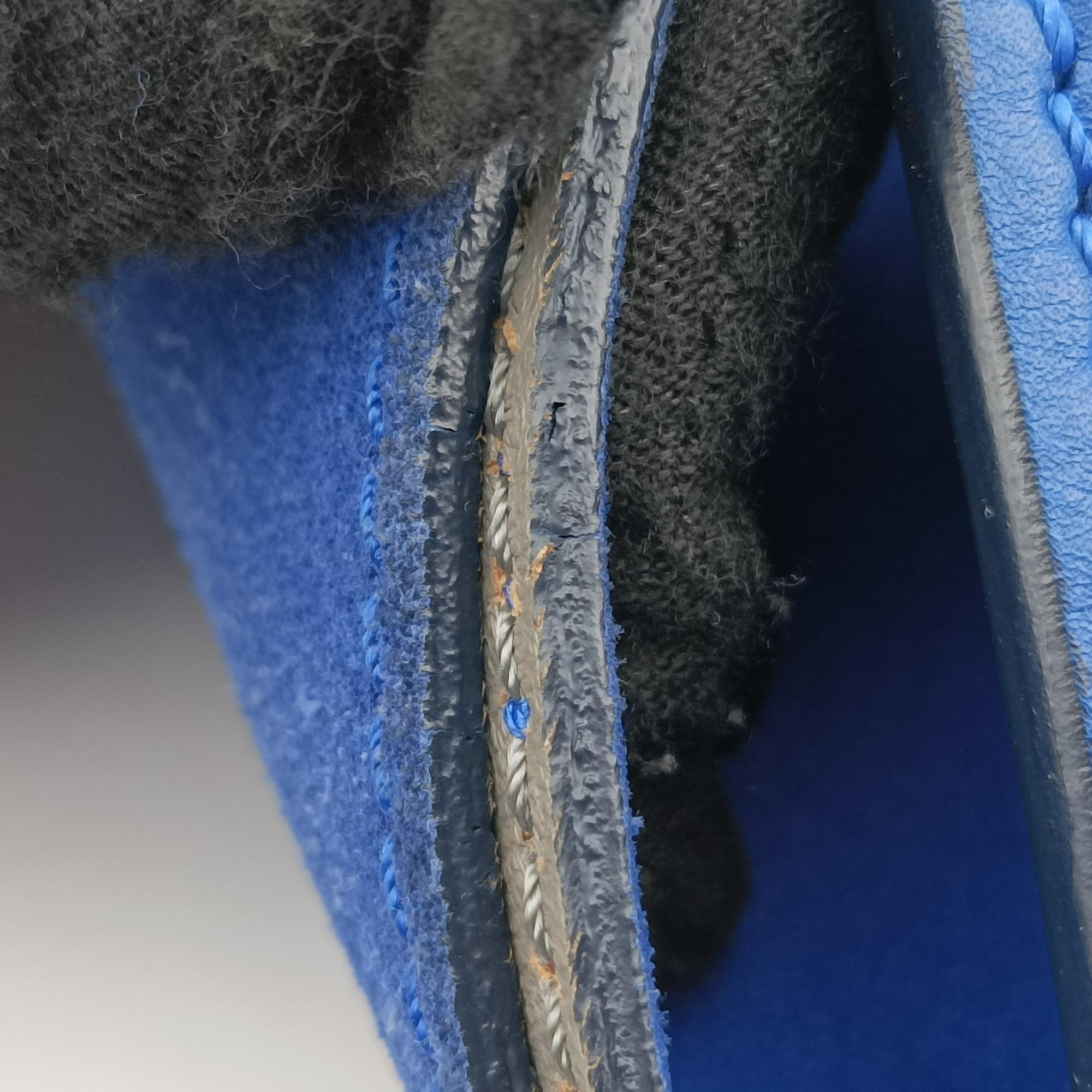 Vintage Celine Luggage Mini Shopper Blue Leather×suede  handbag | stylenewstar
