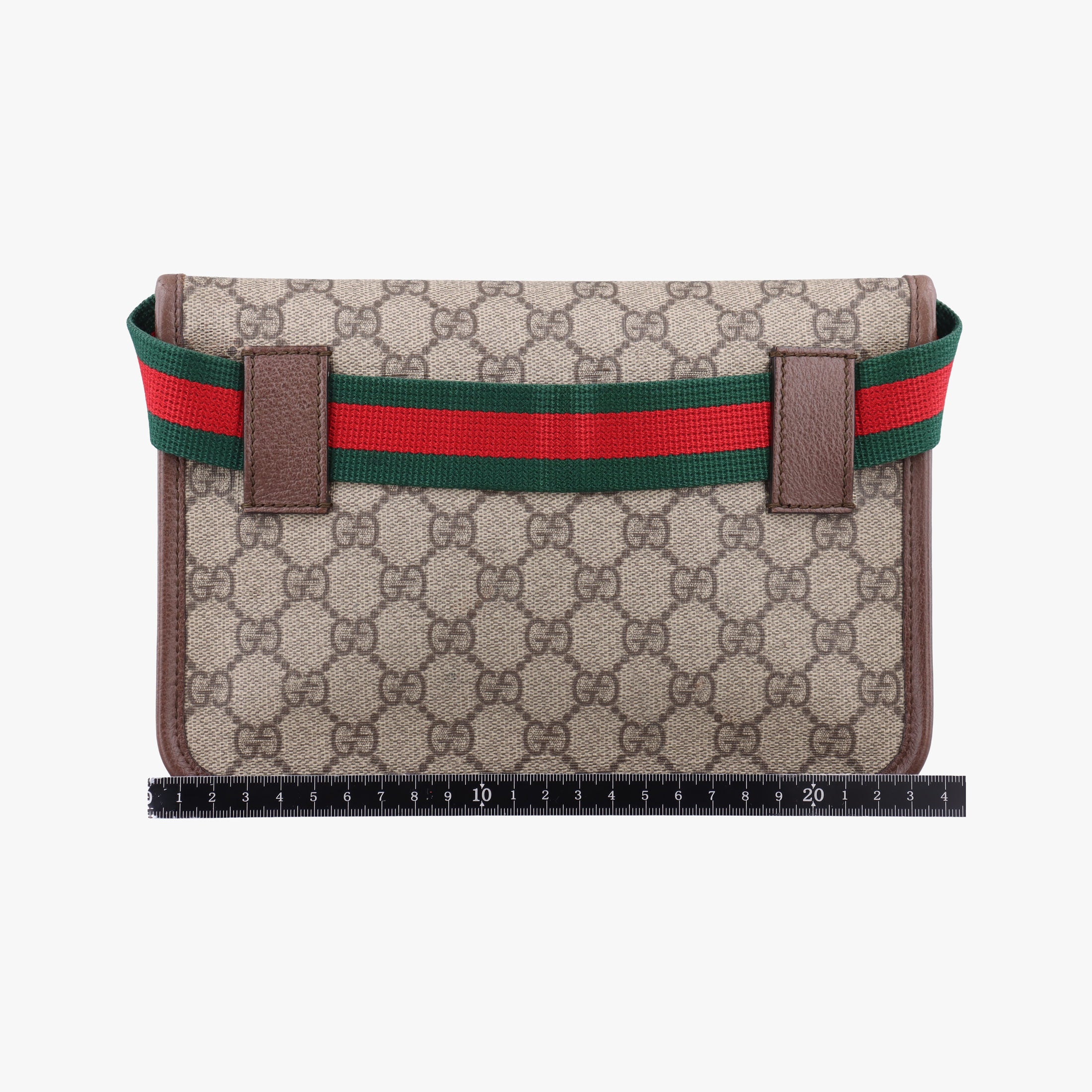 Pre-owned Gucci NEO VINTAGE GG Supreme Brown PVC coated canvas×Leather 493930 shoulderbag | stylenewstar