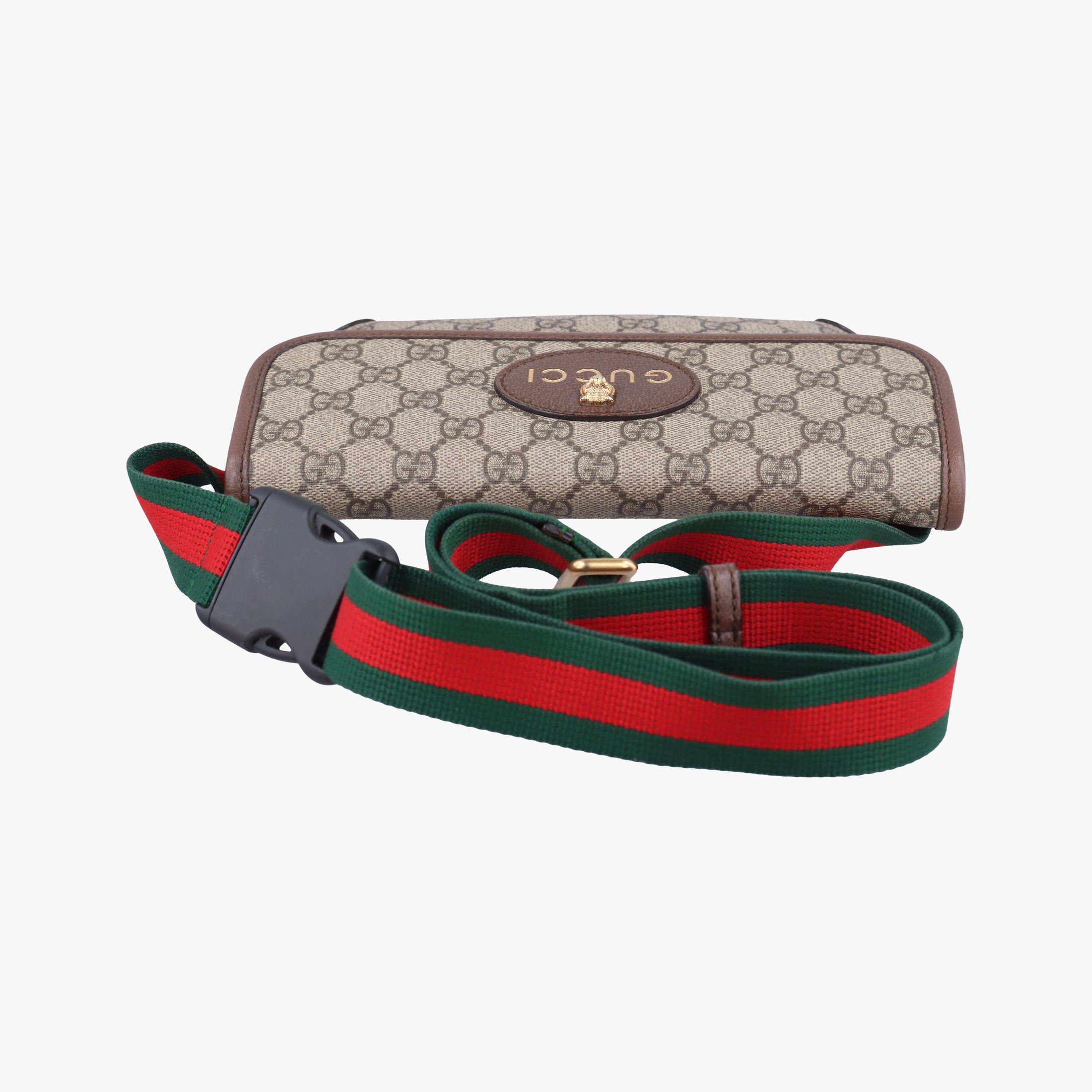 Pre-owned Gucci NEO VINTAGE GG Supreme Brown PVC coated canvas×Leather 493930 shoulderbag | stylenewstar