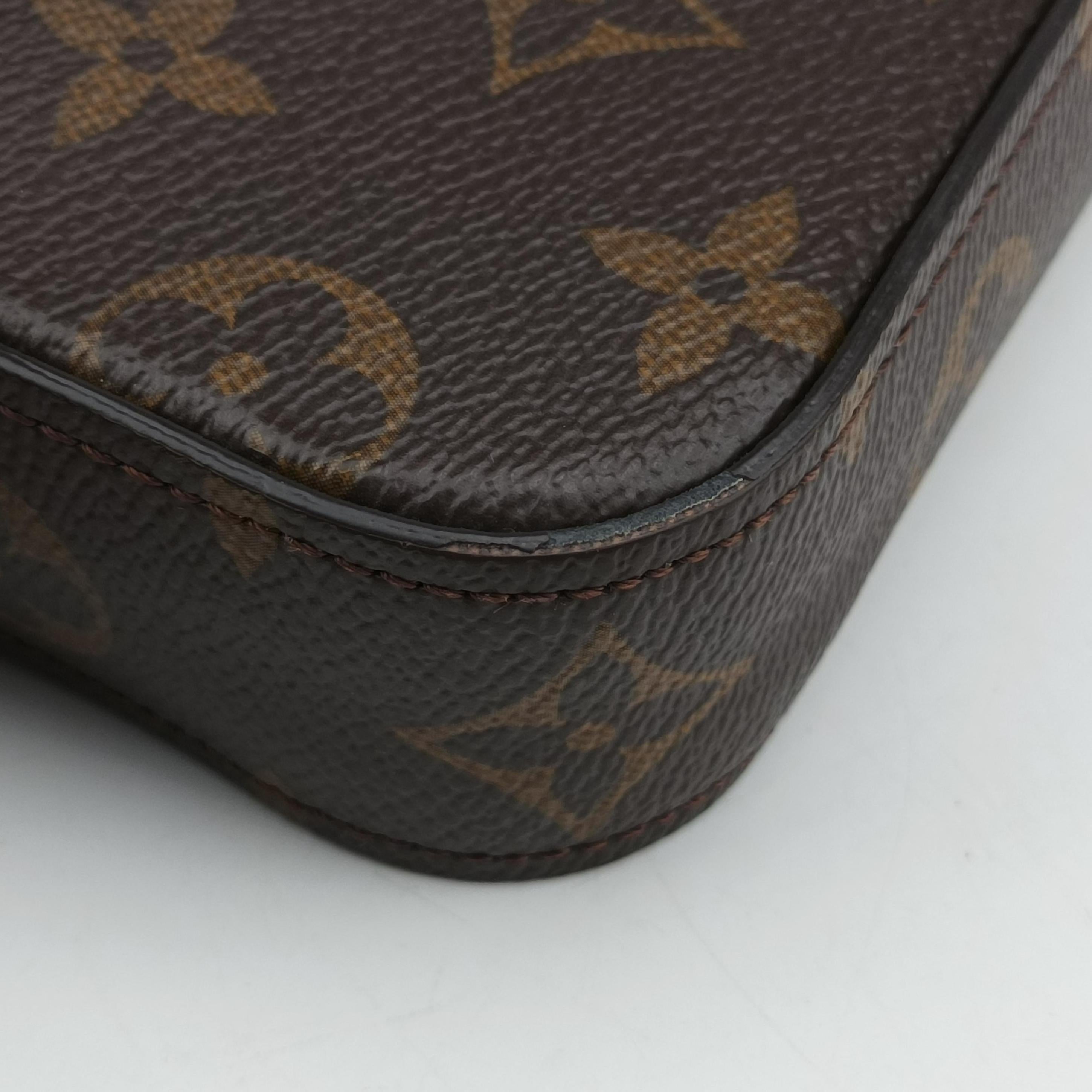 Pre-owned Louis Vuitton Multi Pochette FeLICIE Brown×KHAKI Monogram Canvas M80091 shoulderbag | stylenewstar