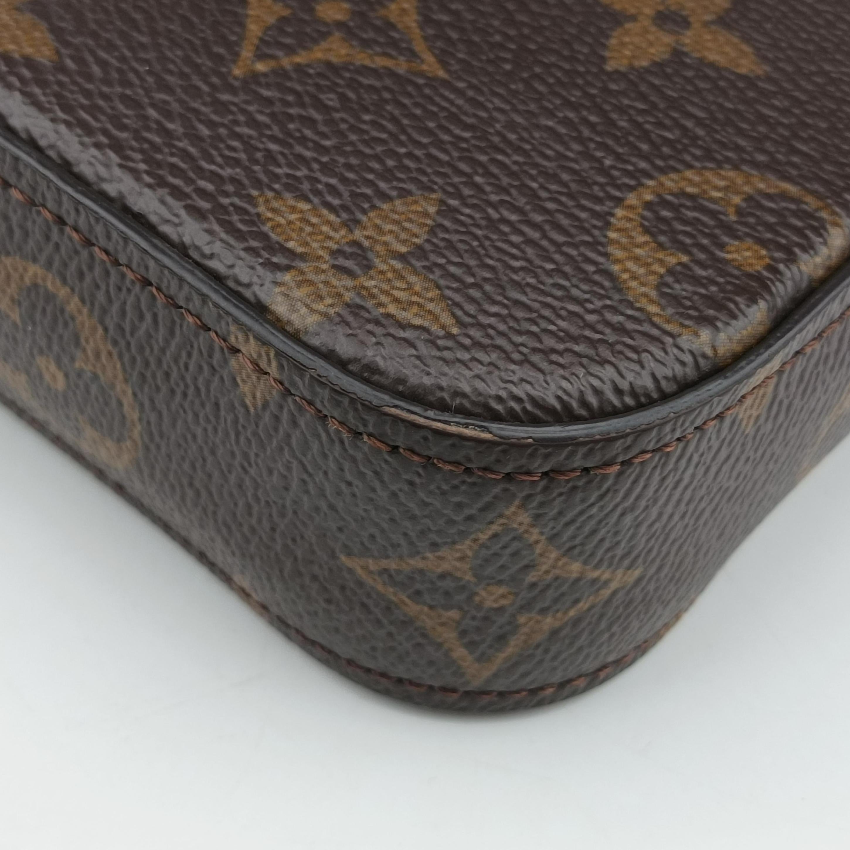 Pre-owned Louis Vuitton Multi Pochette FeLICIE Brown×KHAKI Monogram Canvas M80091 shoulderbag | stylenewstar