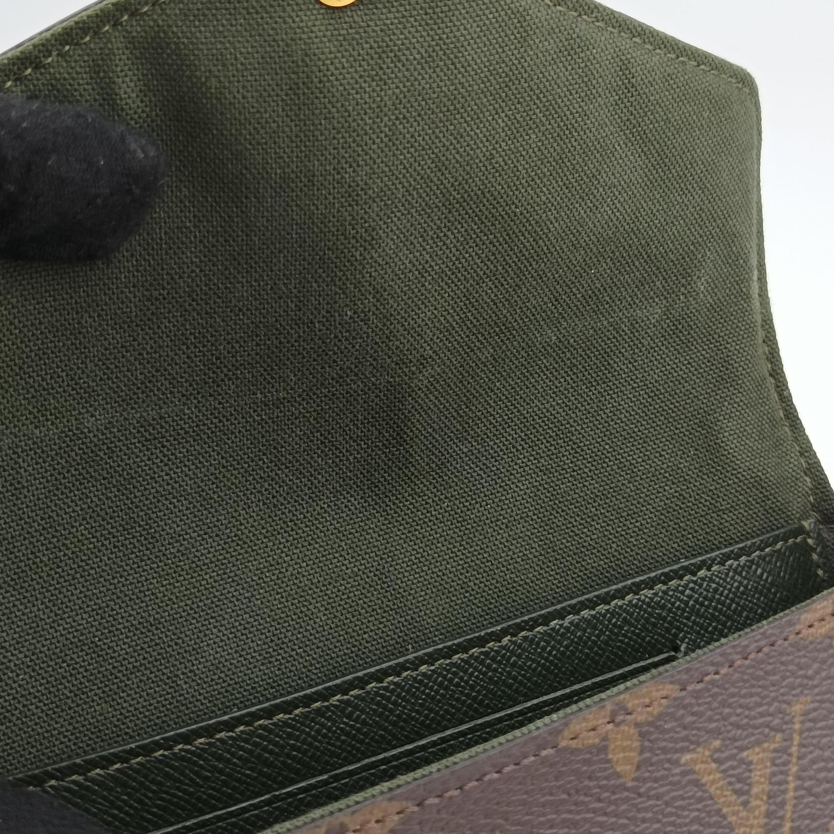 Pre-owned Louis Vuitton Multi Pochette FeLICIE Brown×KHAKI Monogram Canvas M80091 shoulderbag | stylenewstar