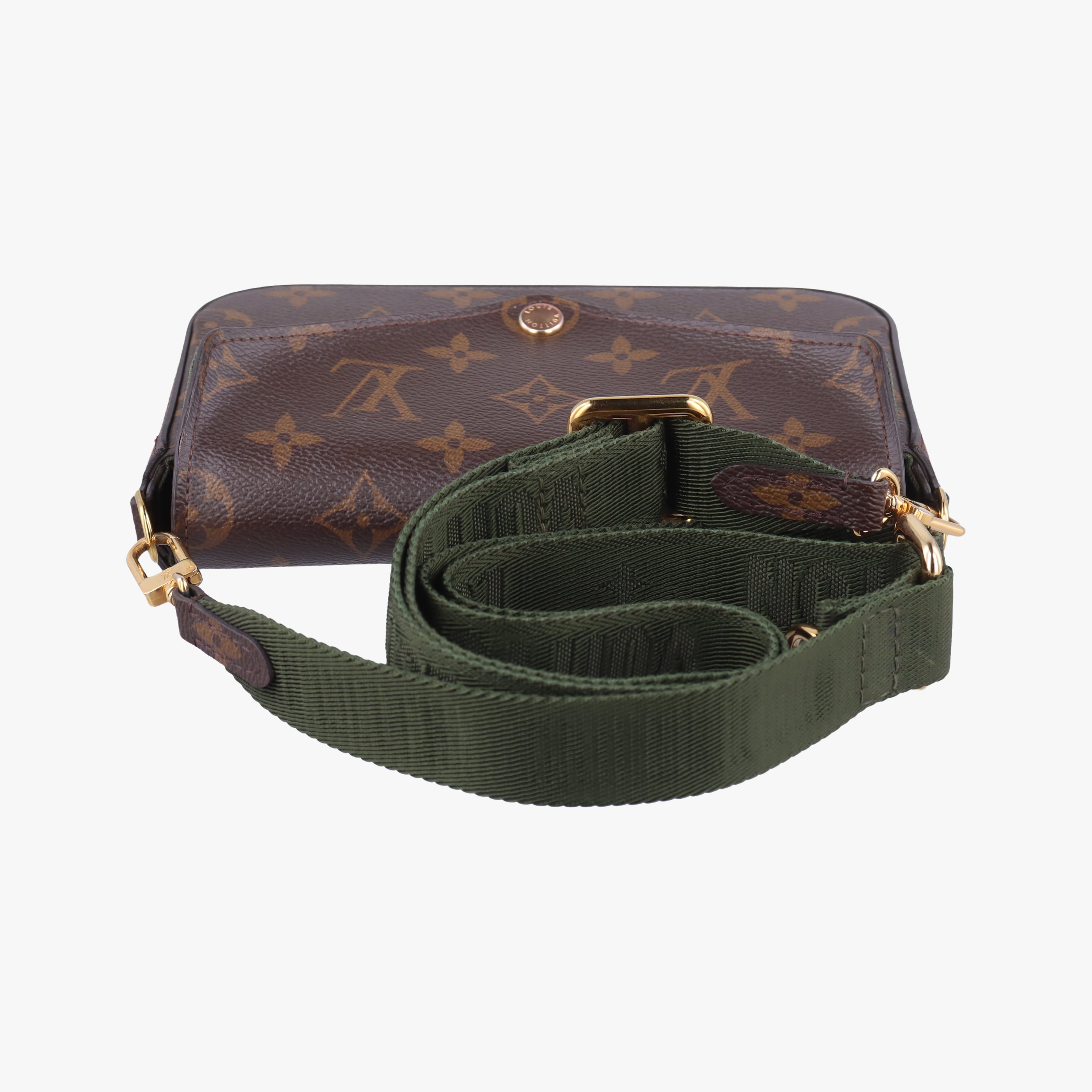 Pre-owned Louis Vuitton Multi Pochette FeLICIE Brown×KHAKI Monogram Canvas M80091 shoulderbag | stylenewstar