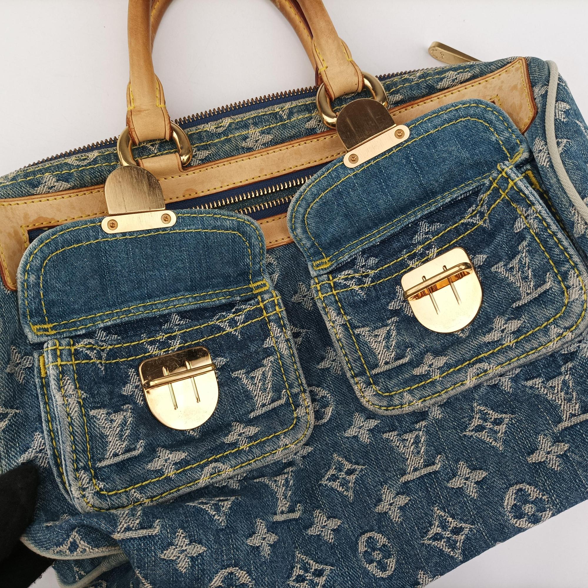 Pre-owned Louis Vuitton Neo speedy Blue Monogram Denim M95019 handbag | stylenewstar
