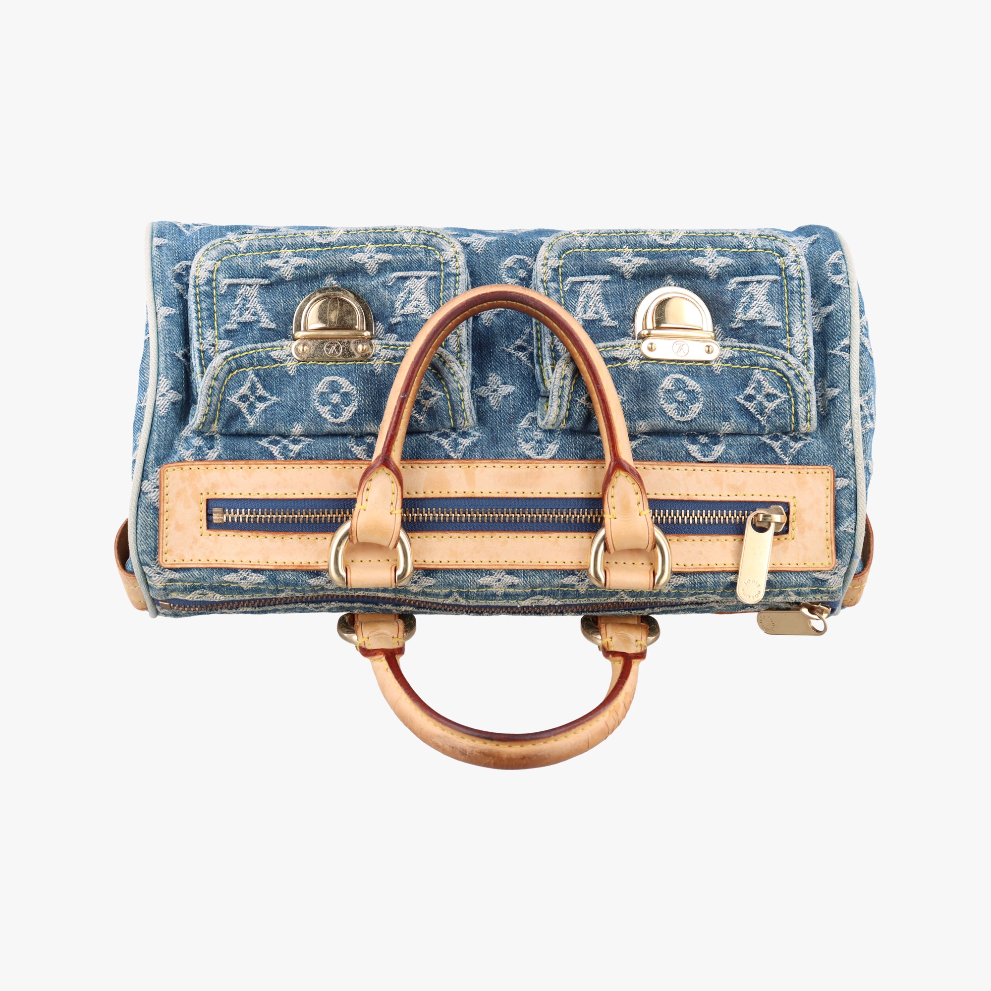 Pre-owned Louis Vuitton Neo speedy Blue Monogram Denim M95019 handbag | stylenewstar