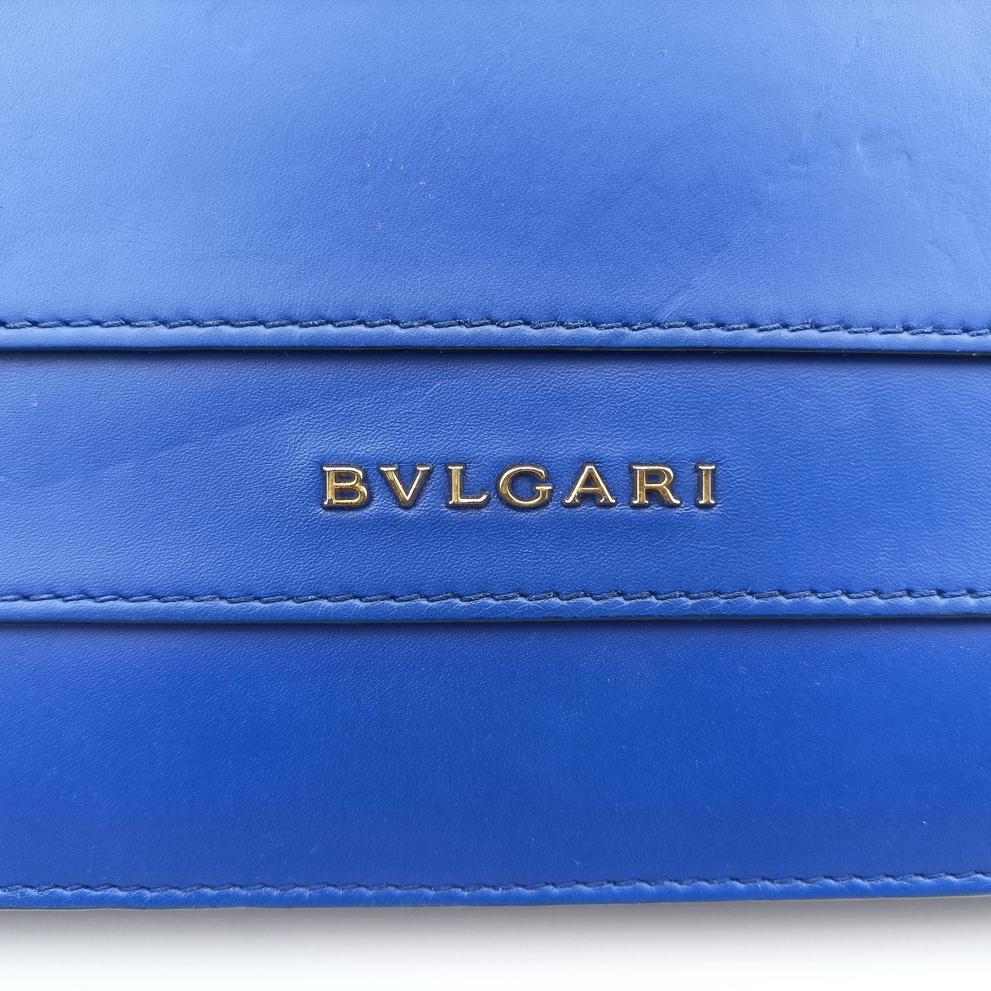 Pre-owned Bvlgari SERPENTI FOREVER Blue leather  shoulderbag | stylenewstar
