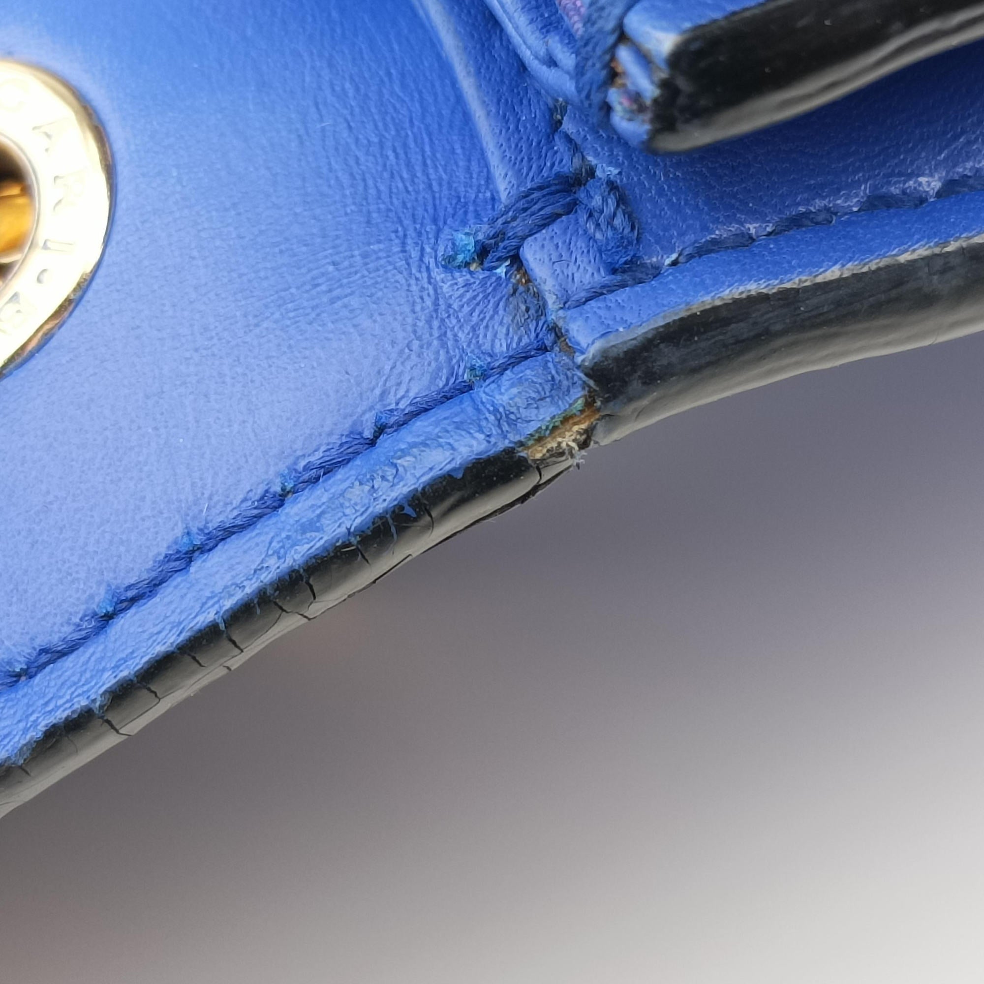 Pre-owned Bvlgari SERPENTI FOREVER Blue leather  shoulderbag | stylenewstar