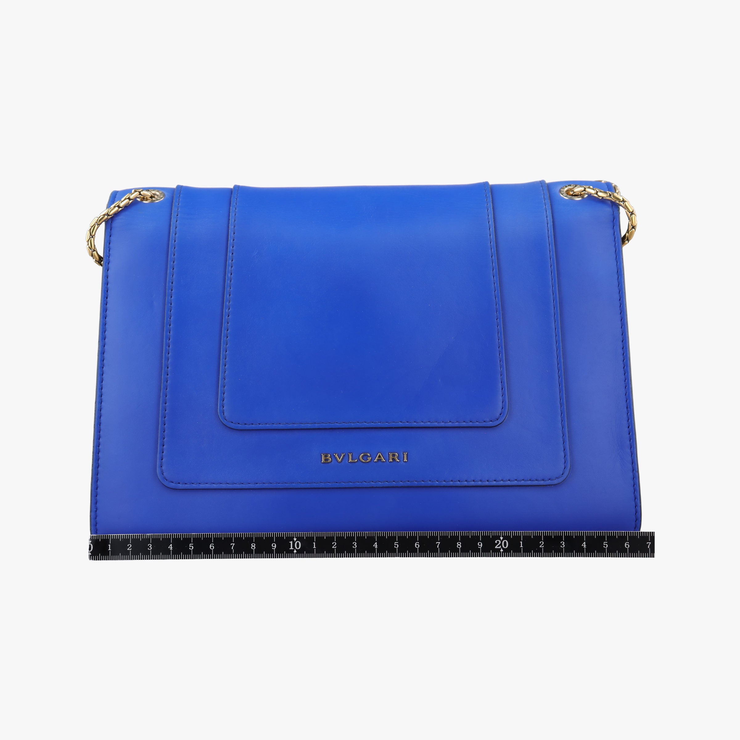 Pre-owned Bvlgari SERPENTI FOREVER Blue leather  shoulderbag | stylenewstar