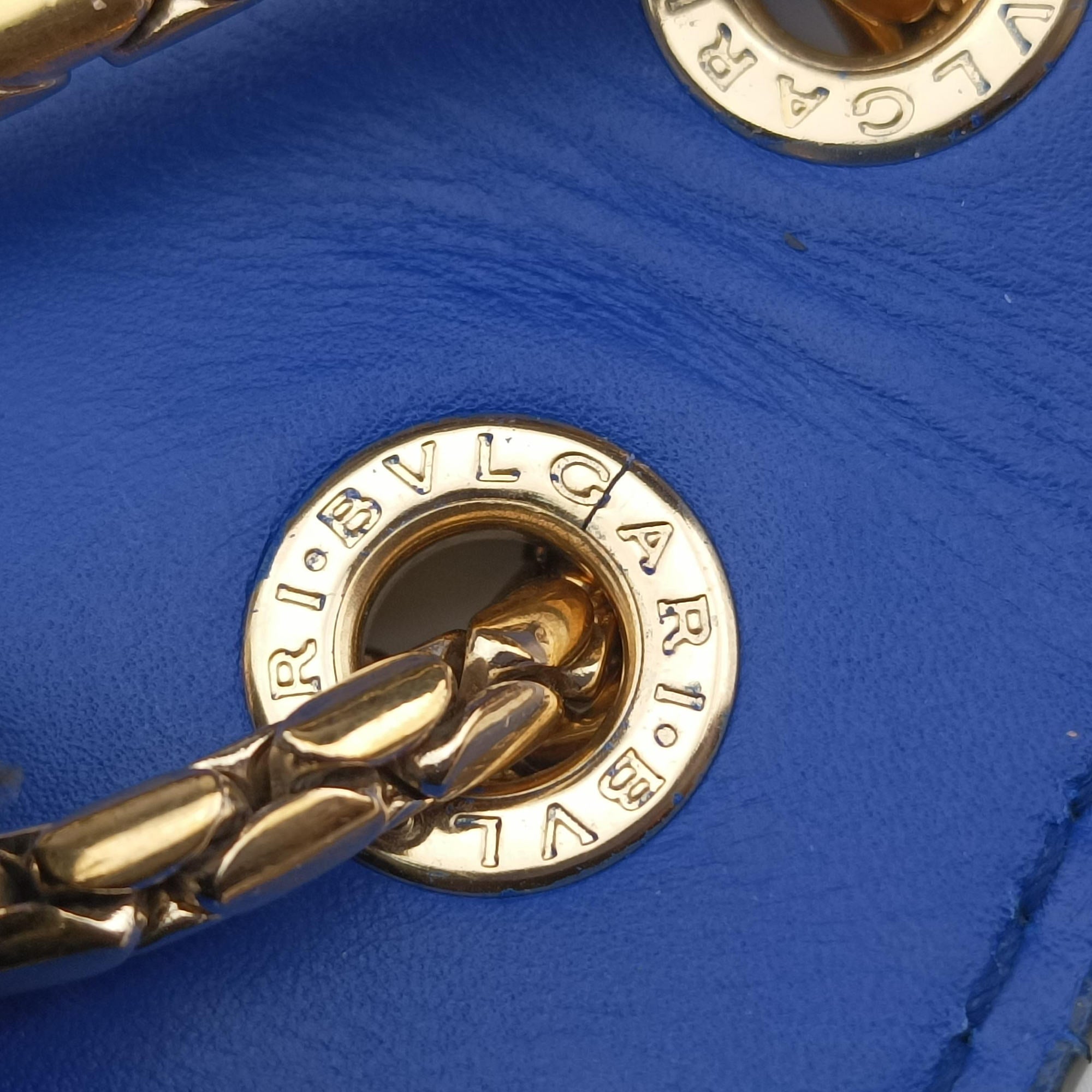 Pre-owned Bvlgari SERPENTI FOREVER Blue leather  shoulderbag | stylenewstar