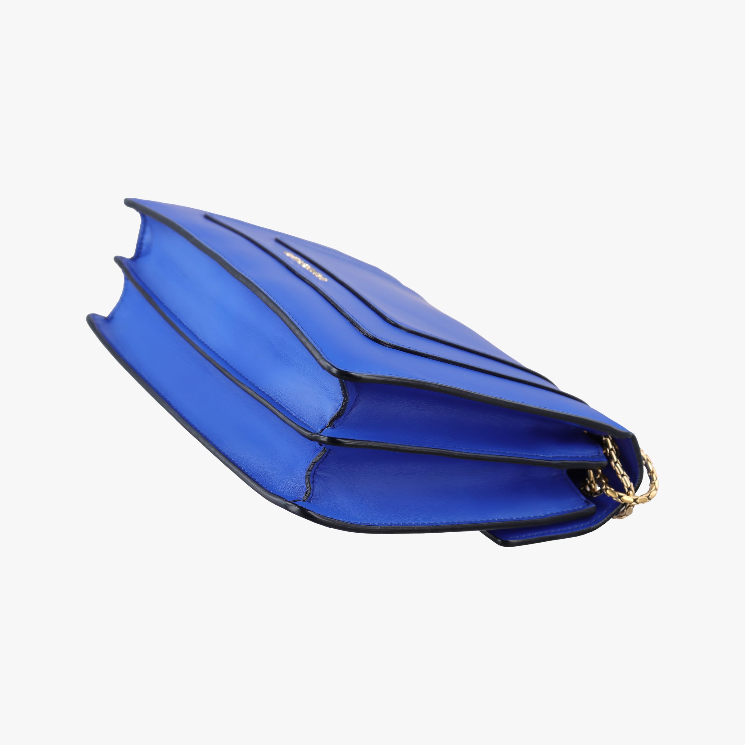 Pre-owned Bvlgari SERPENTI FOREVER Blue leather  shoulderbag | stylenewstar
