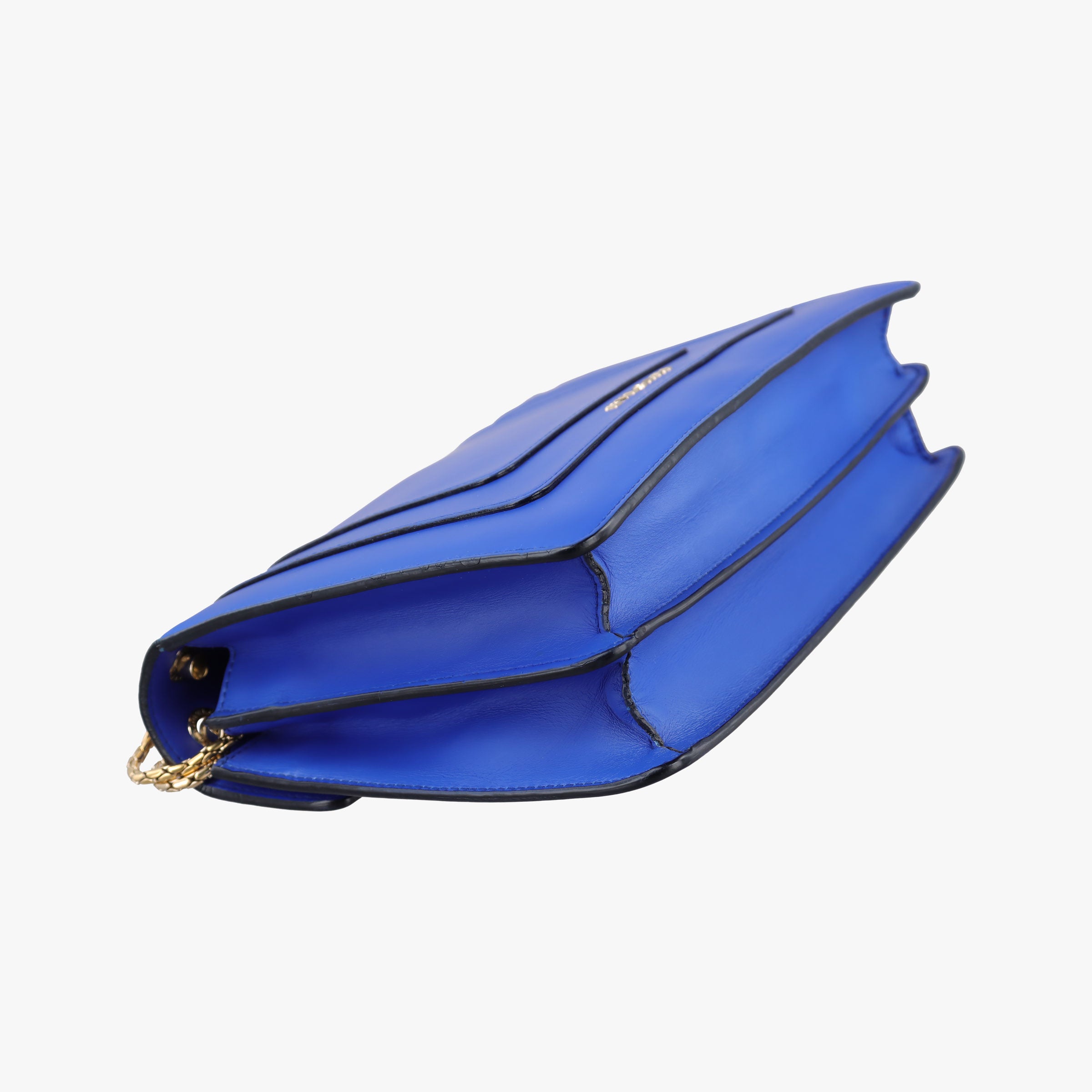 Pre-owned Bvlgari SERPENTI FOREVER Blue leather  shoulderbag | stylenewstar