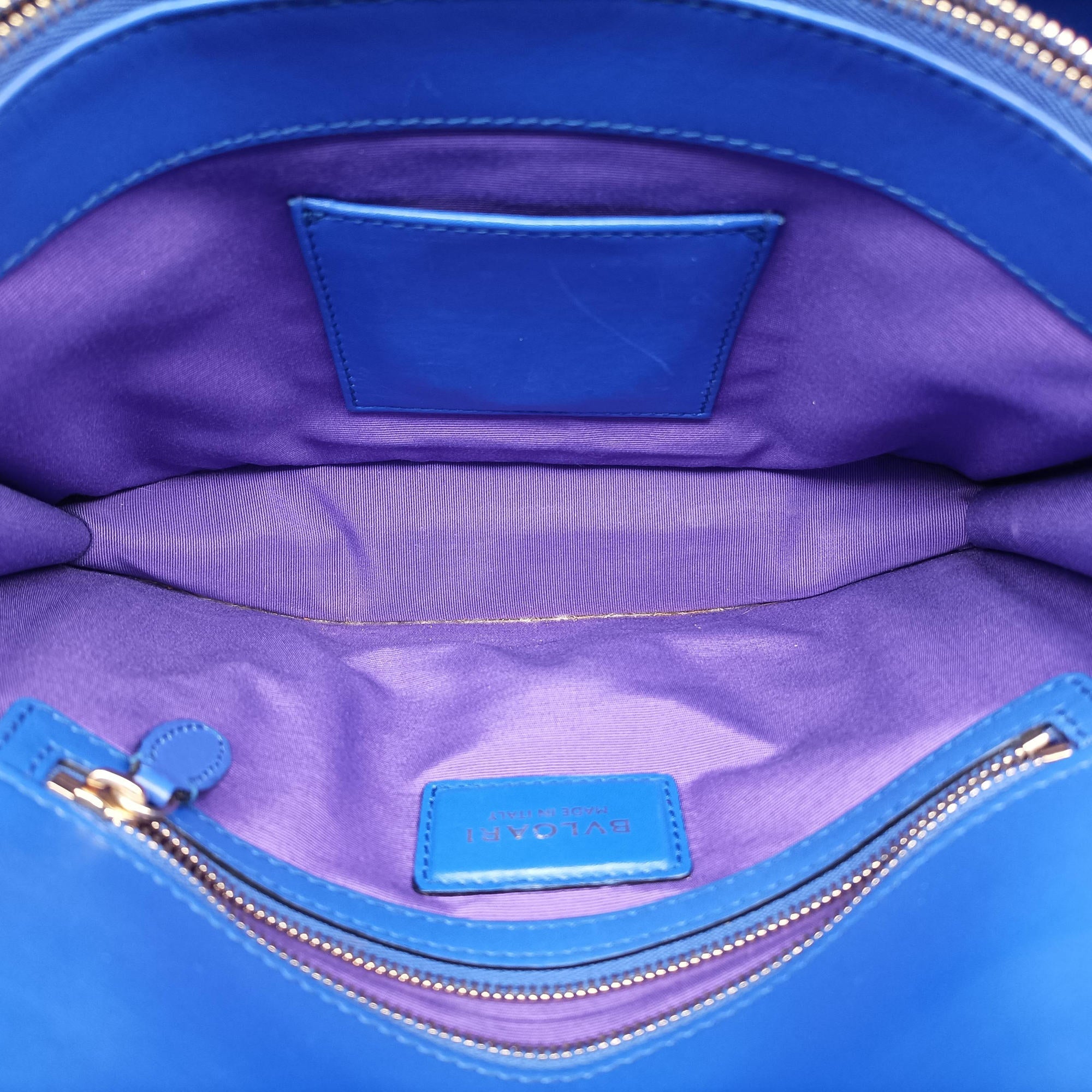 Pre-owned Bvlgari SERPENTI FOREVER Blue leather  shoulderbag | stylenewstar