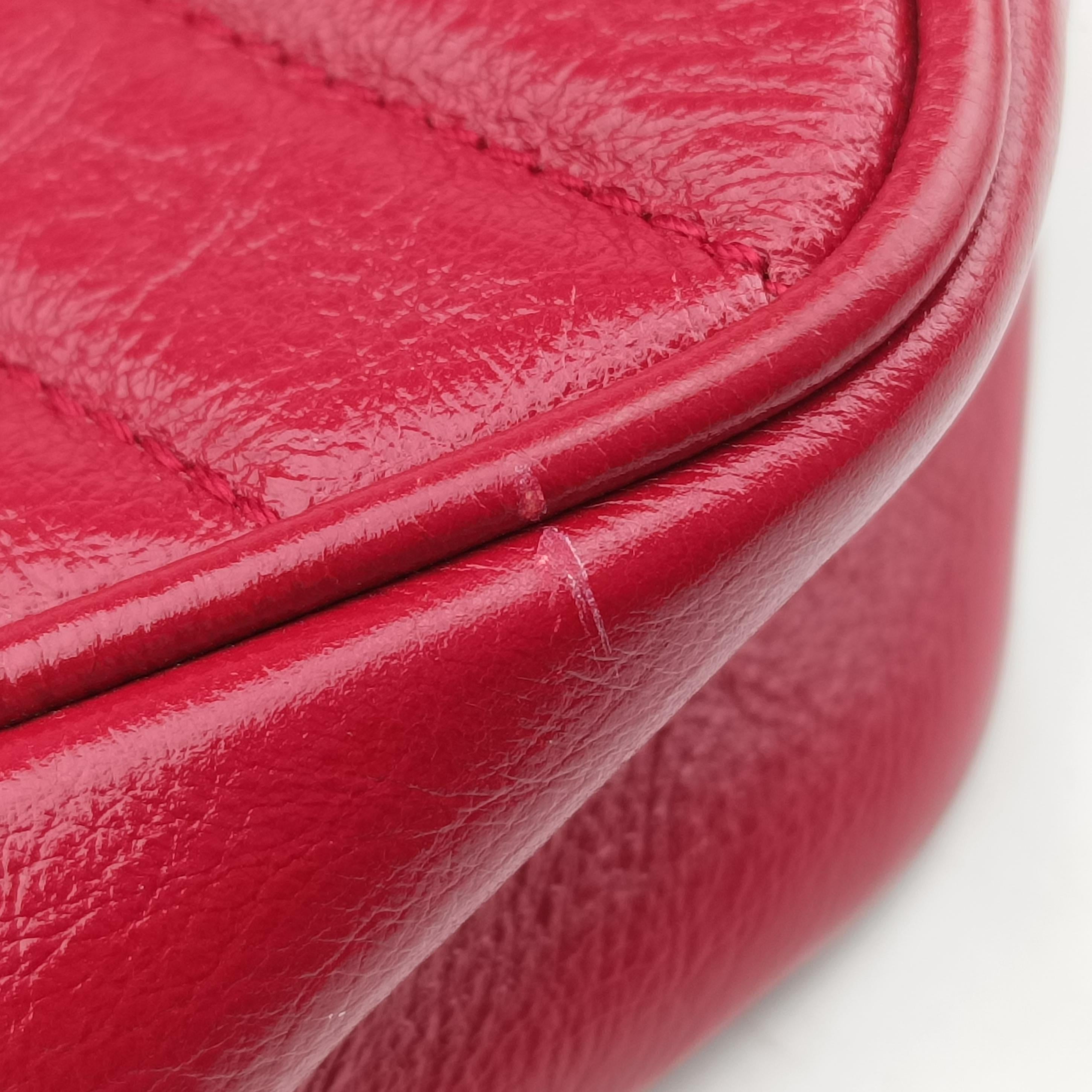Secondhand Gucci GG Marmont Red Leather 550155 shoulderbag | stylenewstar