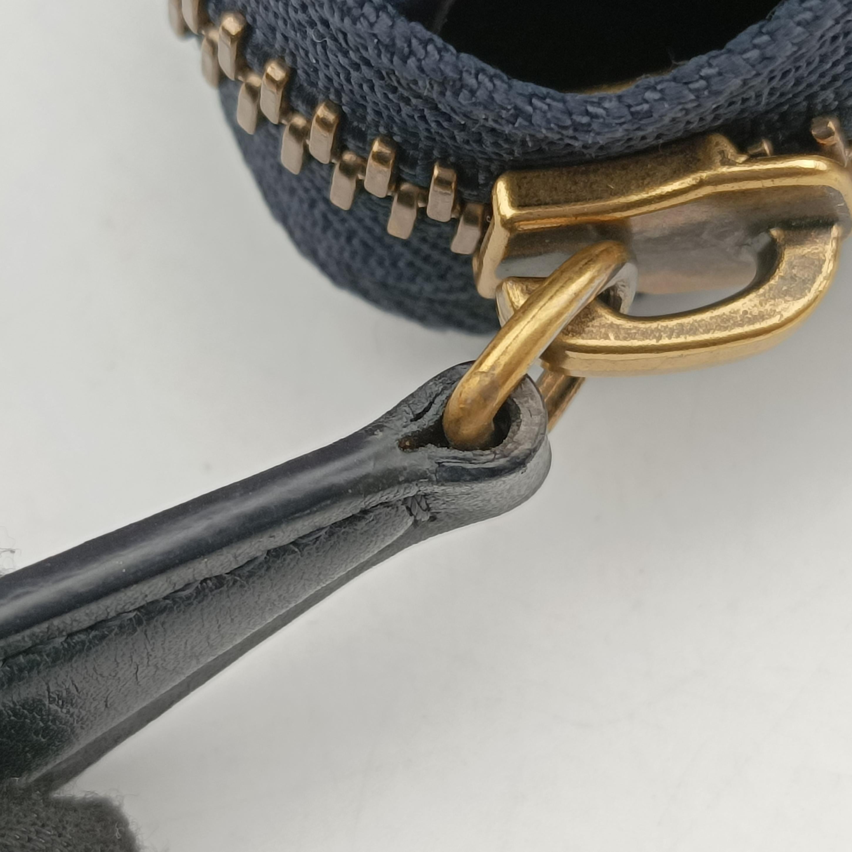 Pre-owned Celine Luggage Micro shopper Blue×black Suede ×Leather  handbag | stylenewstar