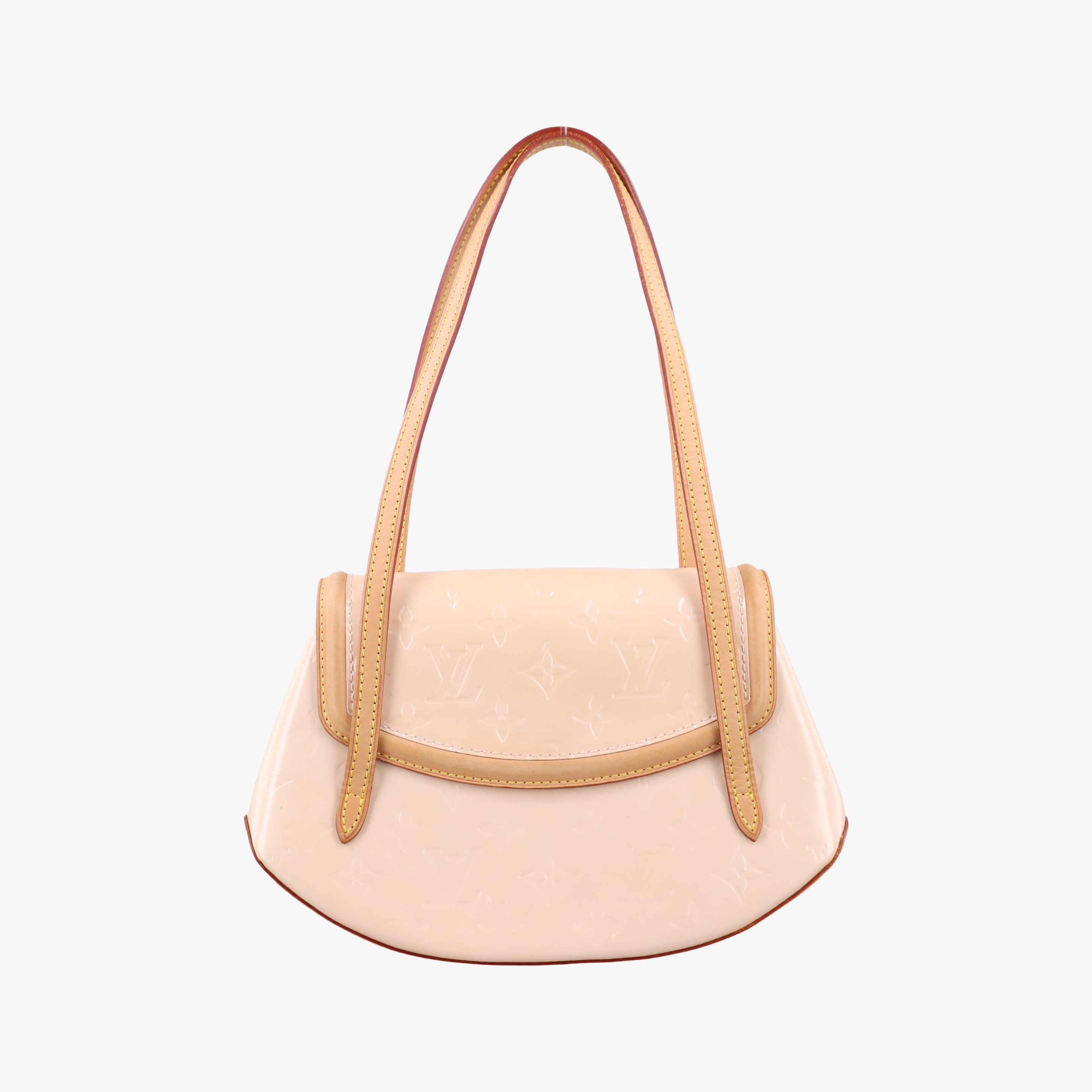 Pre-owned Louis Vuitton Biscayne Bay PM Noisette Vernis M91289 shoulderbag | stylenewstar