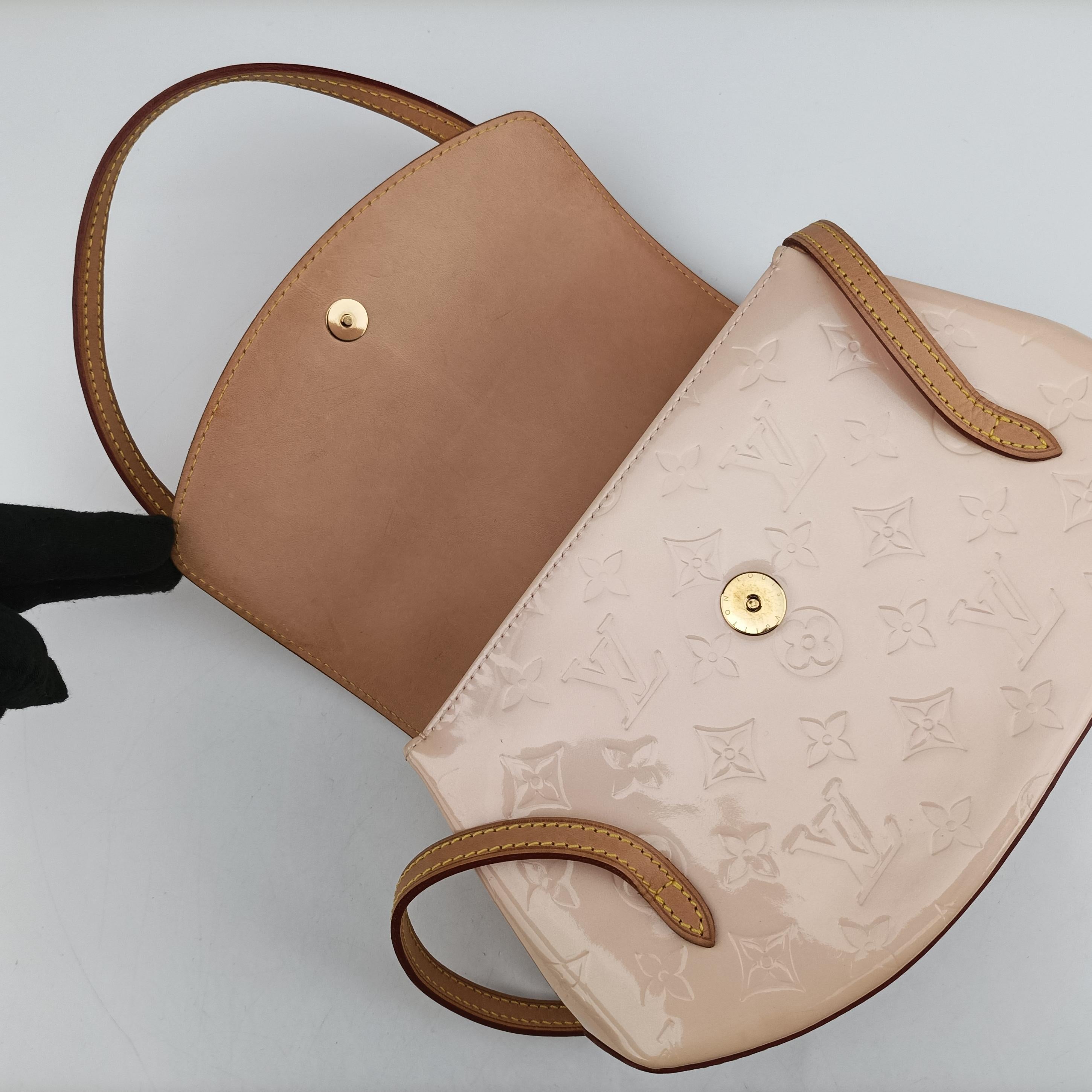 Pre-owned Louis Vuitton Biscayne Bay PM Noisette Vernis M91289 shoulderbag | stylenewstar