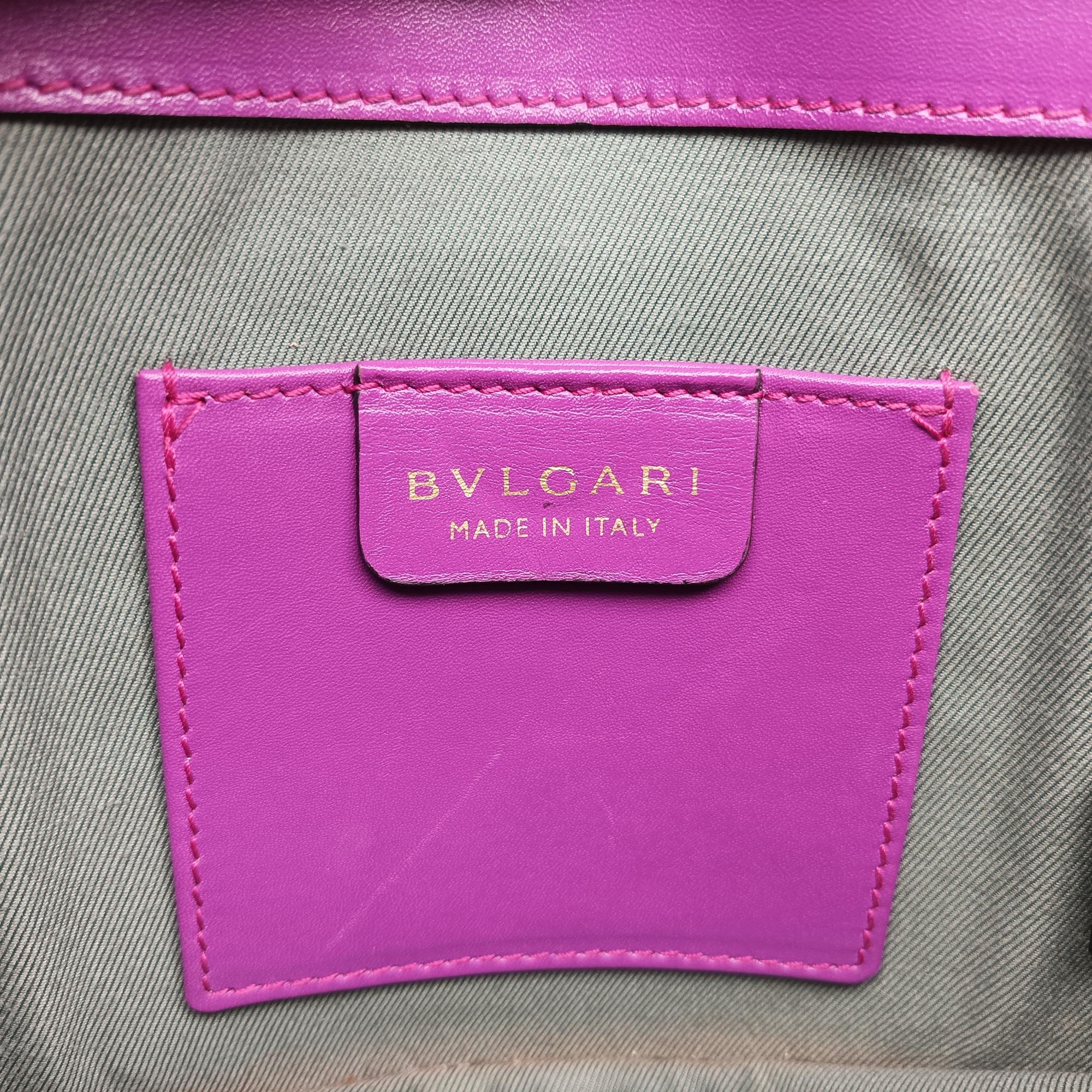 Pre-owned Bvlgari Serpenti Forever Purple Leather  shoulderbag | stylenewstar