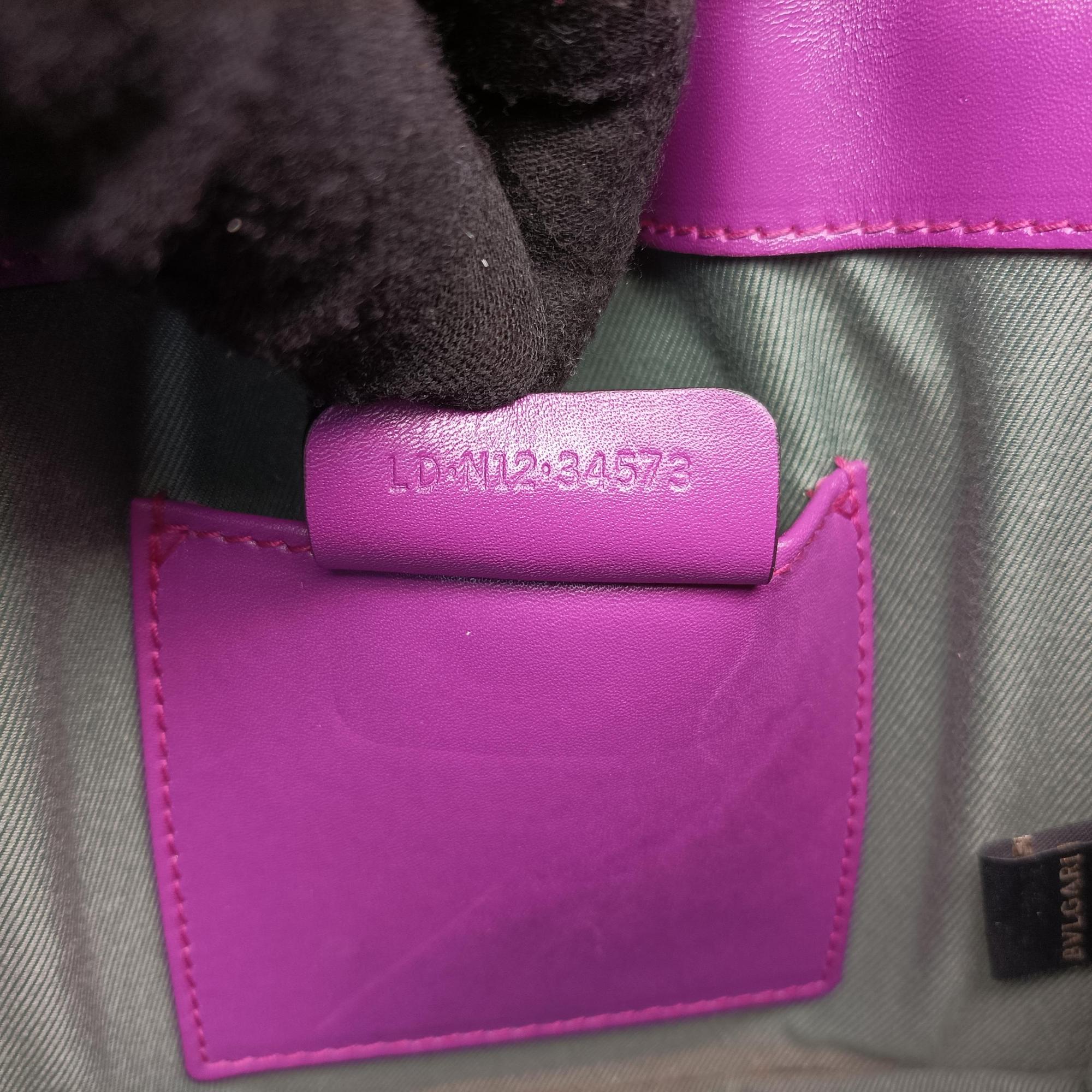 Pre-owned Bvlgari Serpenti Forever Purple Leather  shoulderbag | stylenewstar