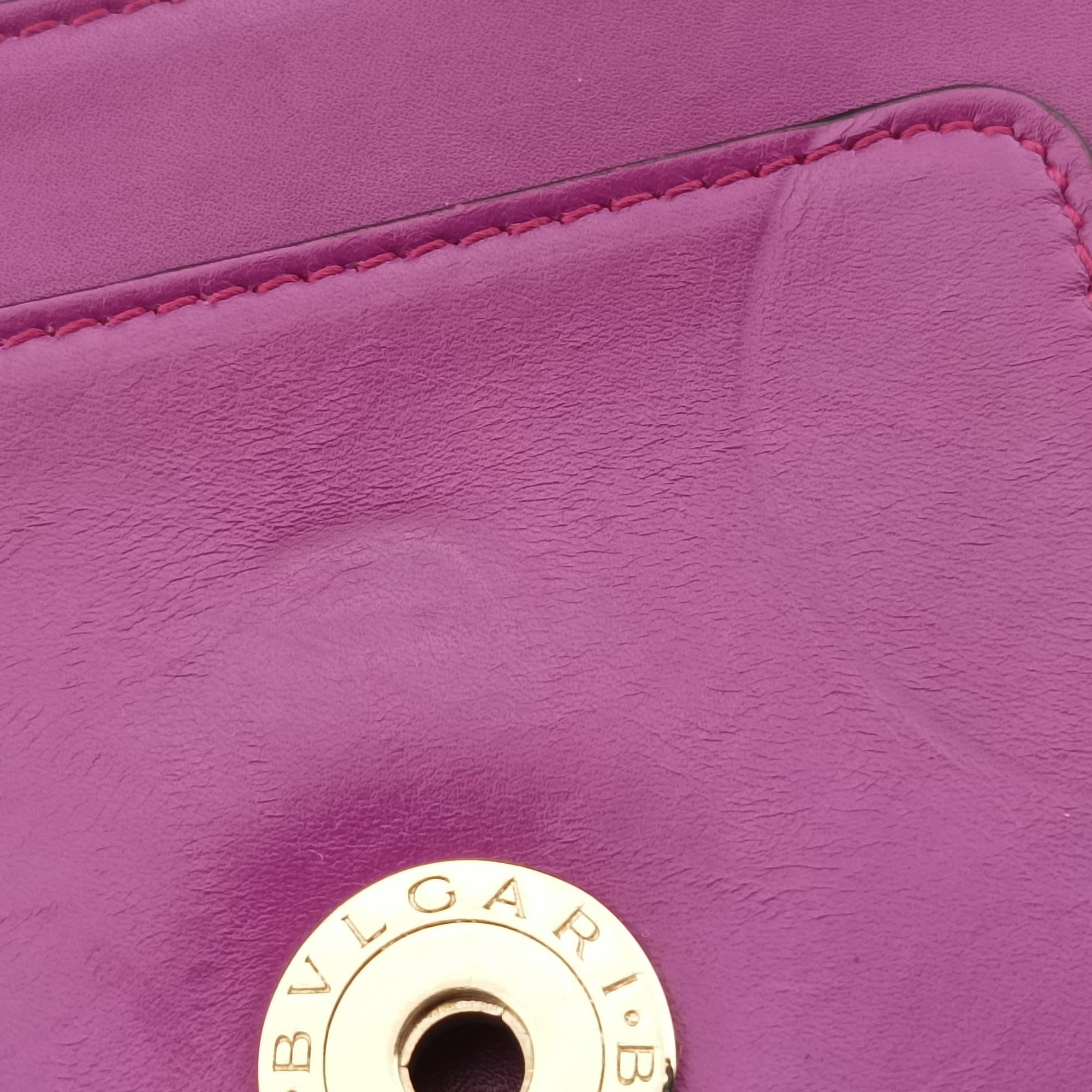 Pre-owned Bvlgari Serpenti Forever Purple Leather  shoulderbag | stylenewstar