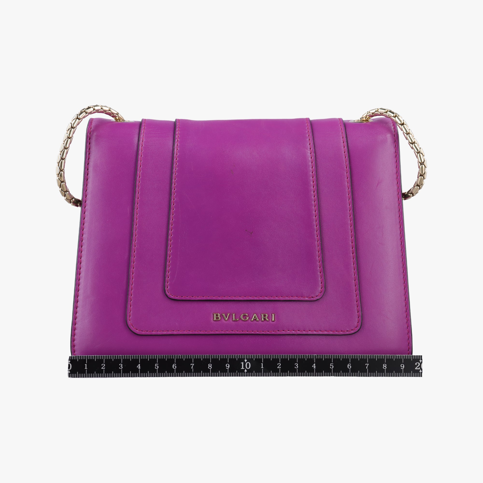Pre-owned Bvlgari Serpenti Forever Purple Leather  shoulderbag | stylenewstar
