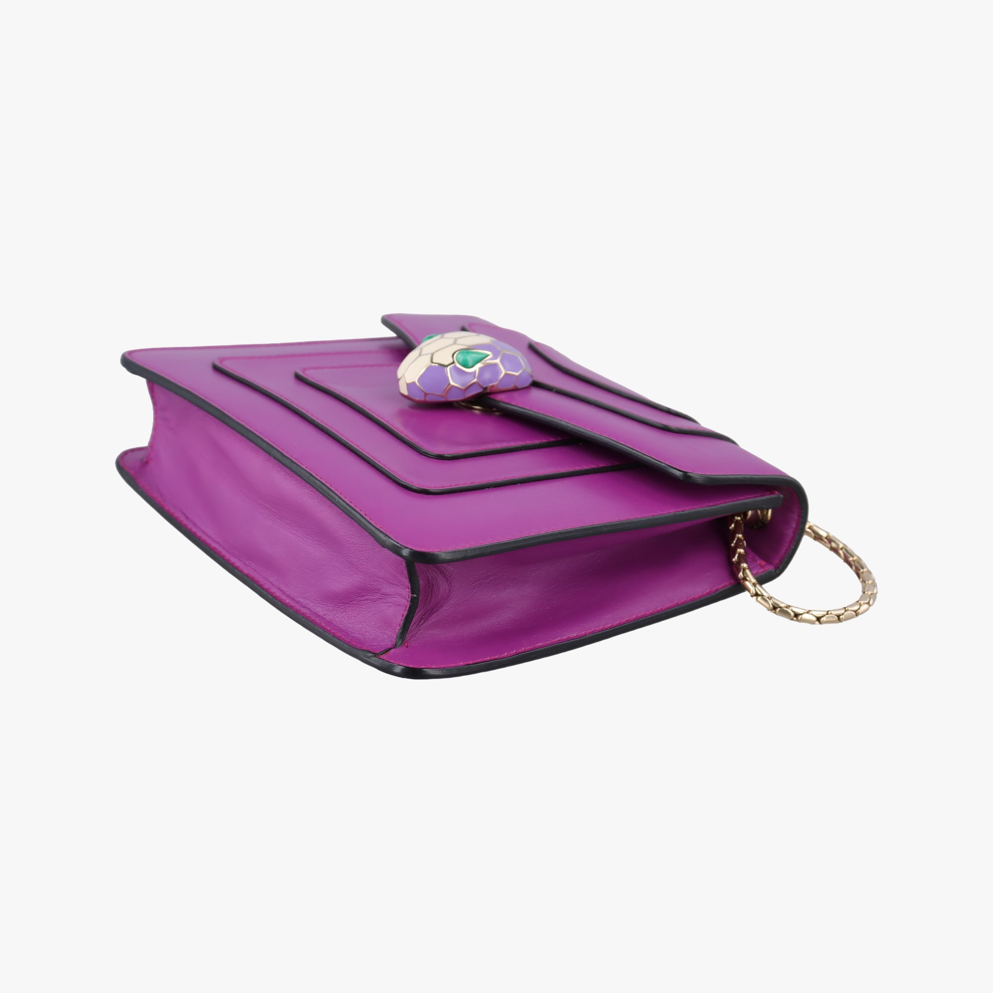 Pre-owned Bvlgari Serpenti Forever Purple Leather  shoulderbag | stylenewstar