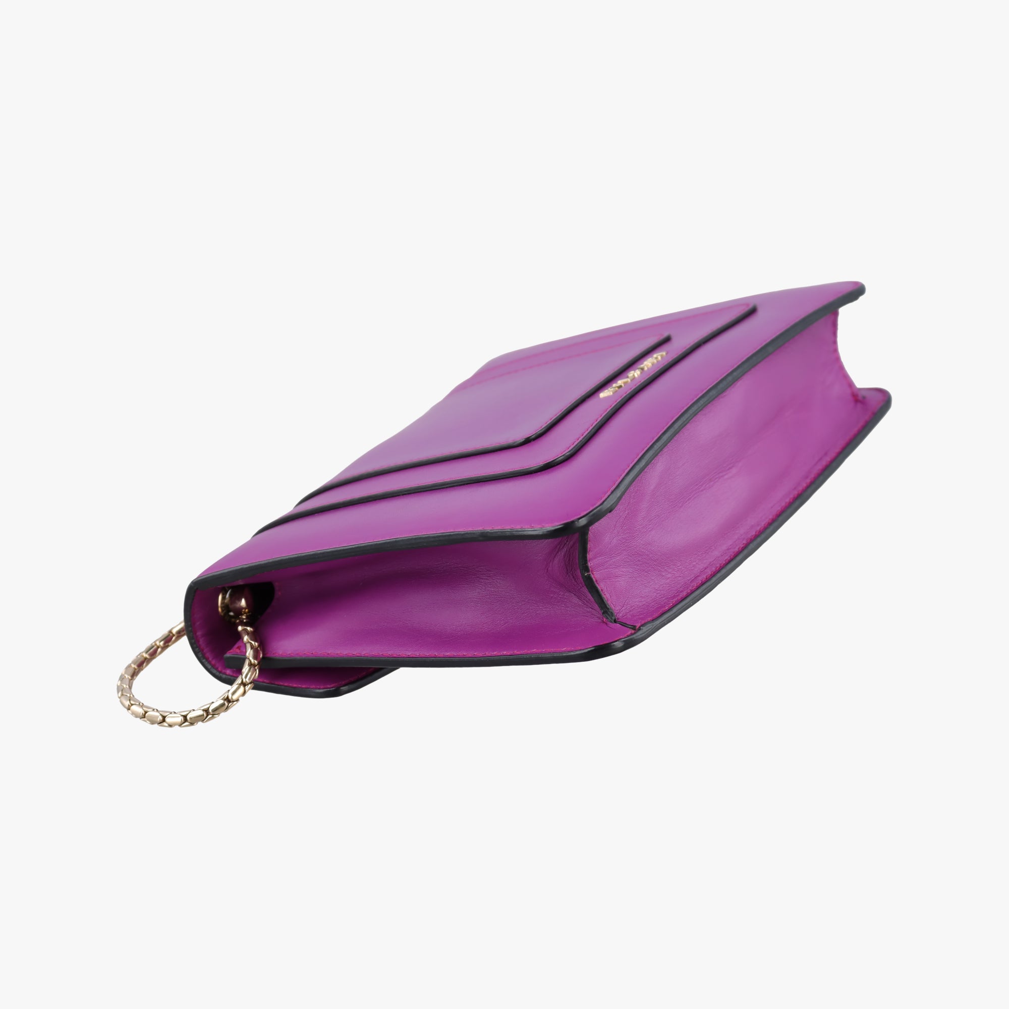 Pre-owned Bvlgari Serpenti Forever Purple Leather  shoulderbag | stylenewstar