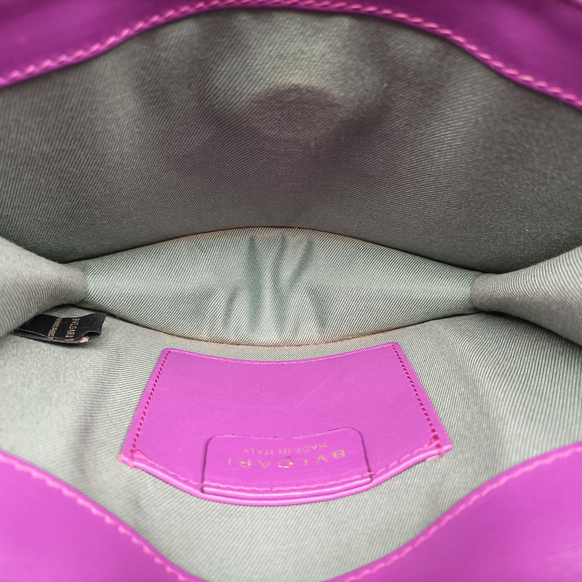 Pre-owned Bvlgari Serpenti Forever Purple Leather  shoulderbag | stylenewstar