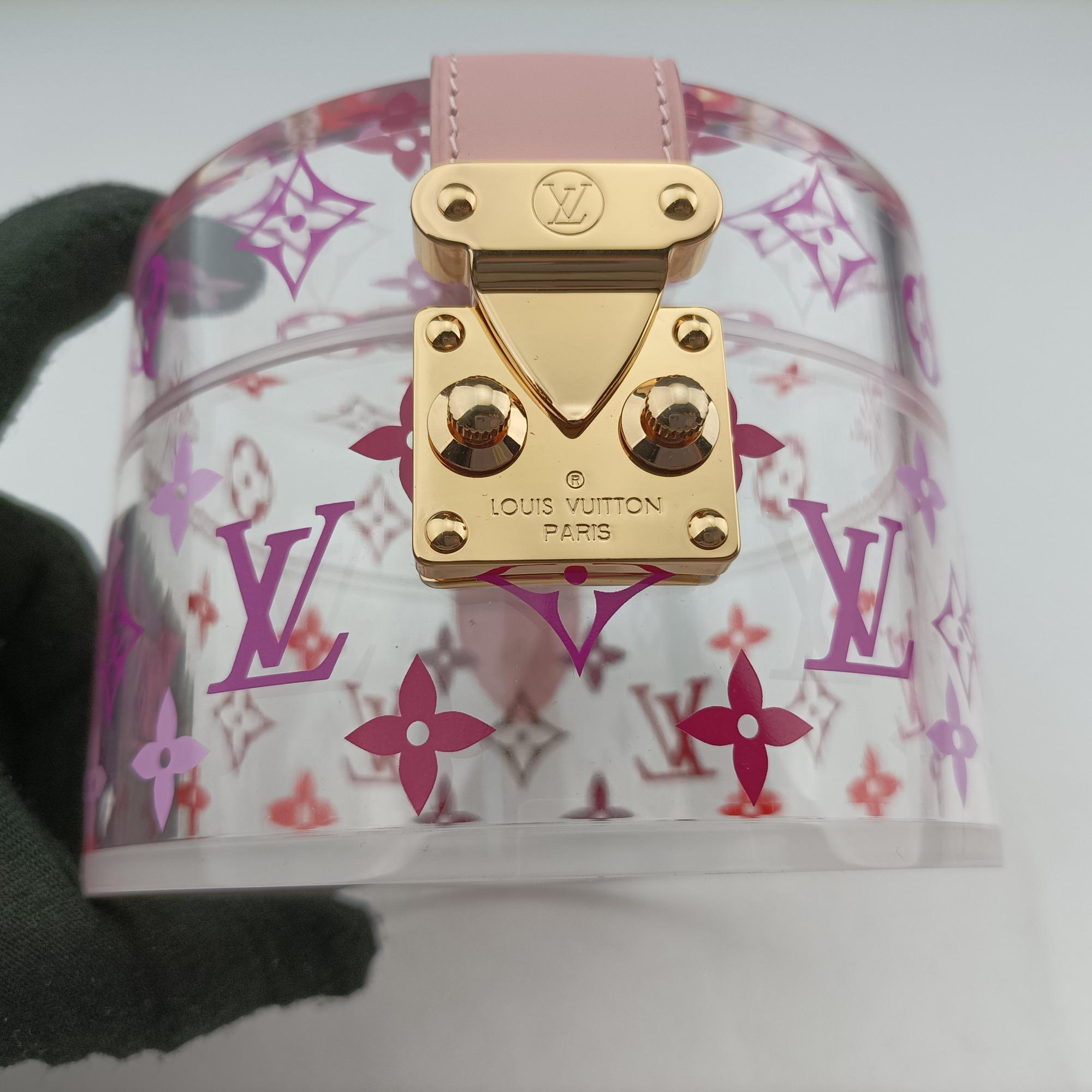 Secondhand Louis Vuitton Boite Scott Trunk Jewelry Makeup Box Pink×multicolor Plexiglass GI0362 vanitybag | stylenewstar