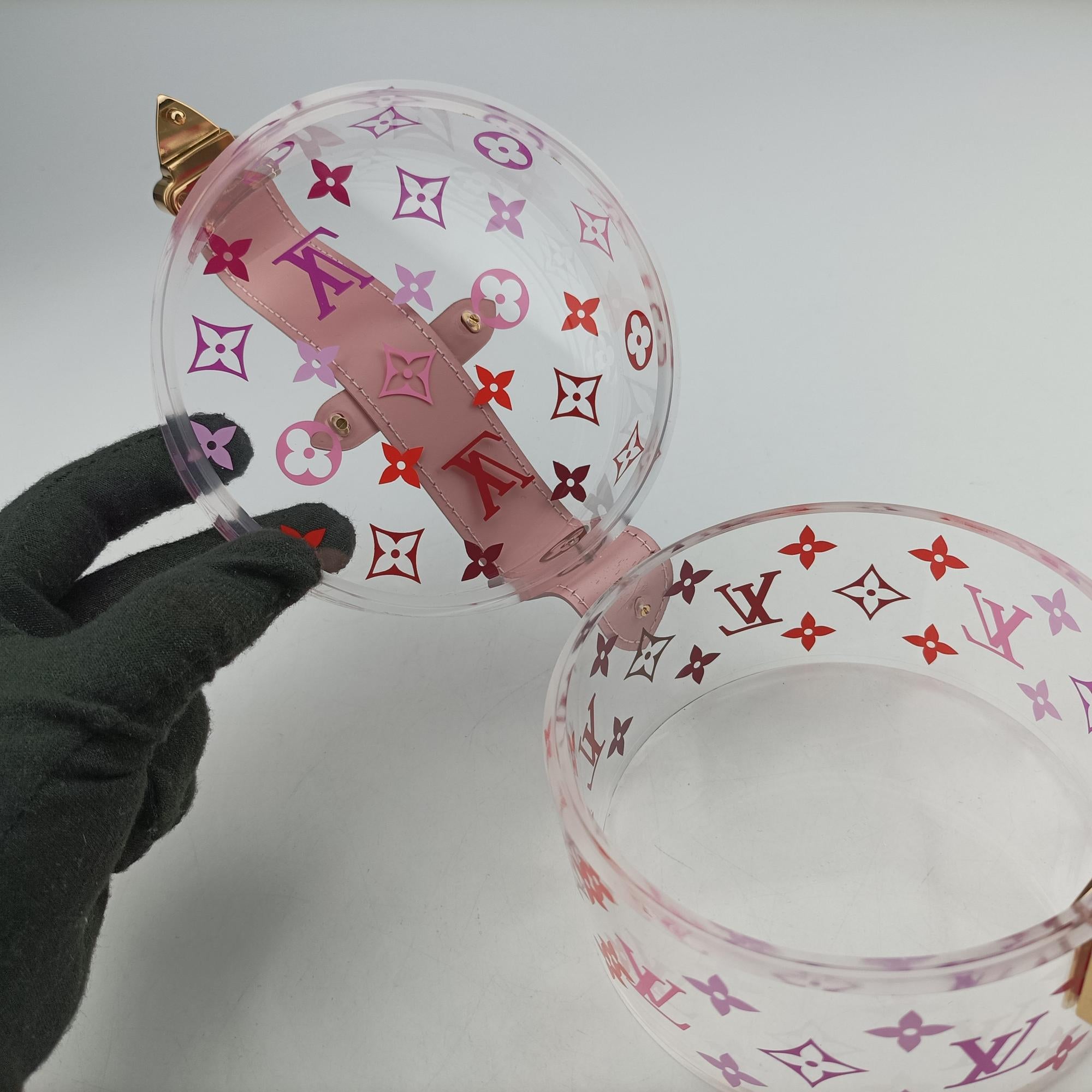 Secondhand Louis Vuitton Boite Scott Trunk Jewelry Makeup Box Pink×multicolor Plexiglass GI0362 vanitybag | stylenewstar