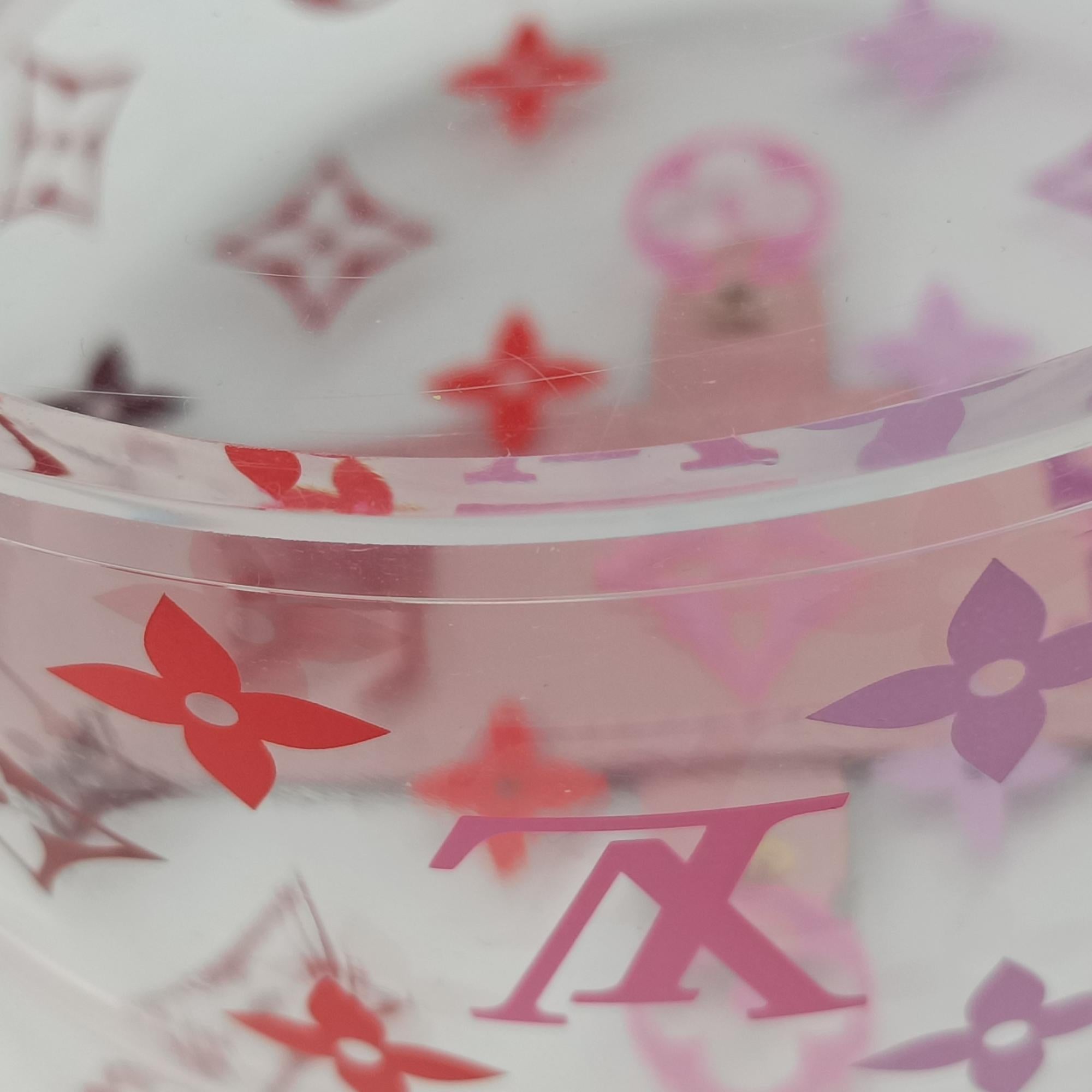 Secondhand Louis Vuitton Boite Scott Trunk Jewelry Makeup Box Pink×multicolor Plexiglass GI0362 vanitybag | stylenewstar