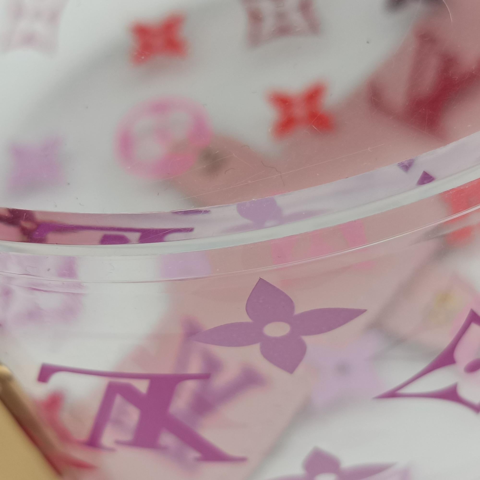 Secondhand Louis Vuitton Boite Scott Trunk Jewelry Makeup Box Pink×multicolor Plexiglass GI0362 vanitybag | stylenewstar