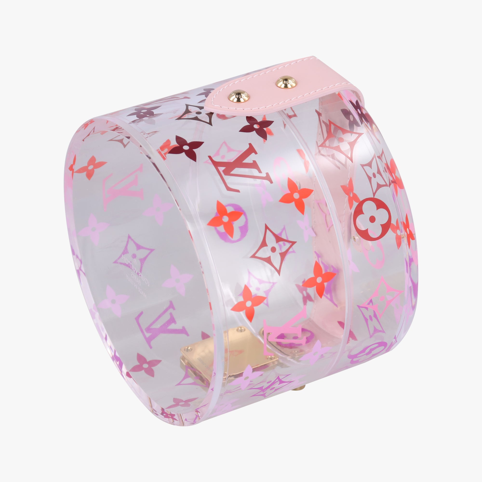 Secondhand Louis Vuitton Boite Scott Trunk Jewelry Makeup Box Pink×multicolor Plexiglass GI0362 vanitybag | stylenewstar