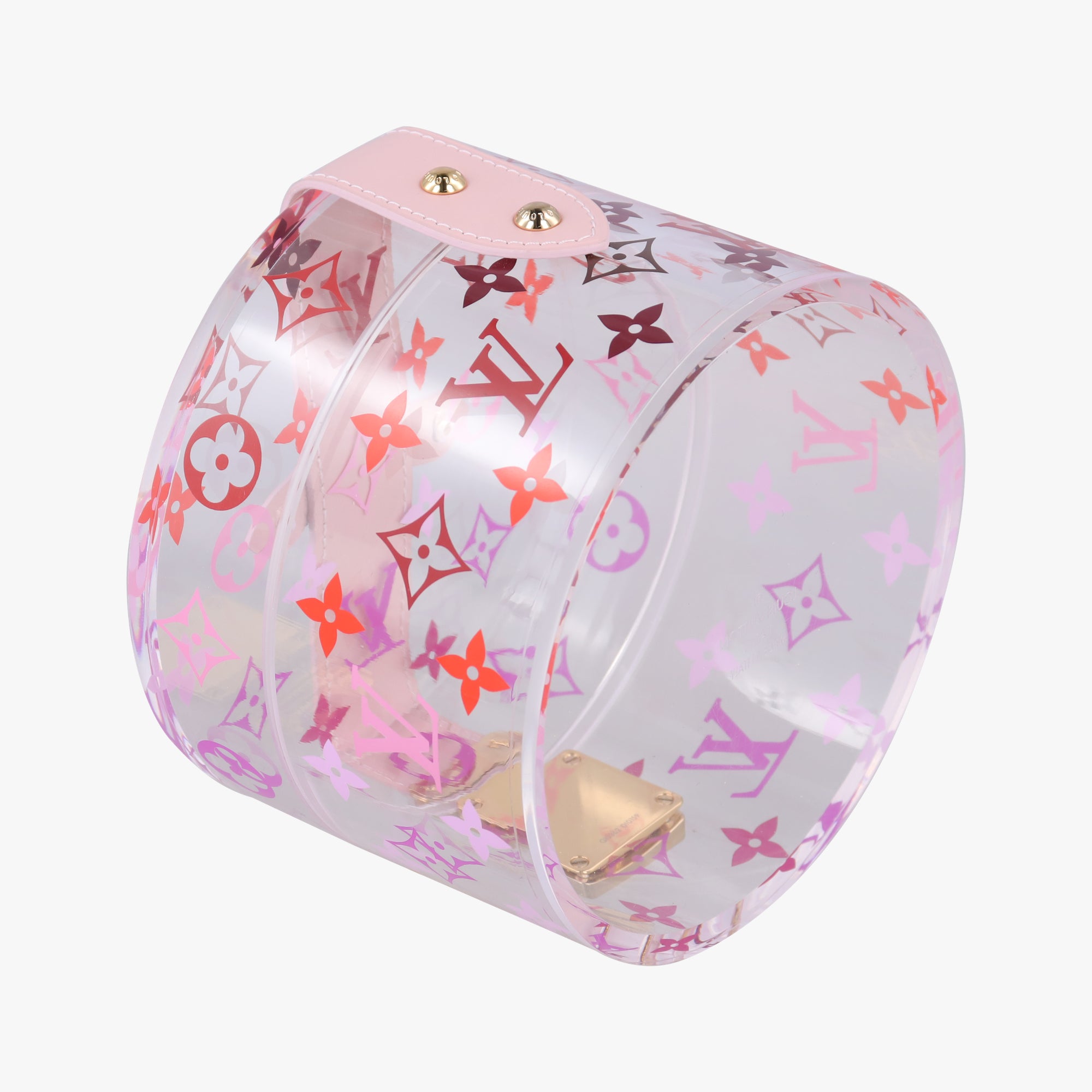 Secondhand Louis Vuitton Boite Scott Trunk Jewelry Makeup Box Pink×multicolor Plexiglass GI0362 vanitybag | stylenewstar