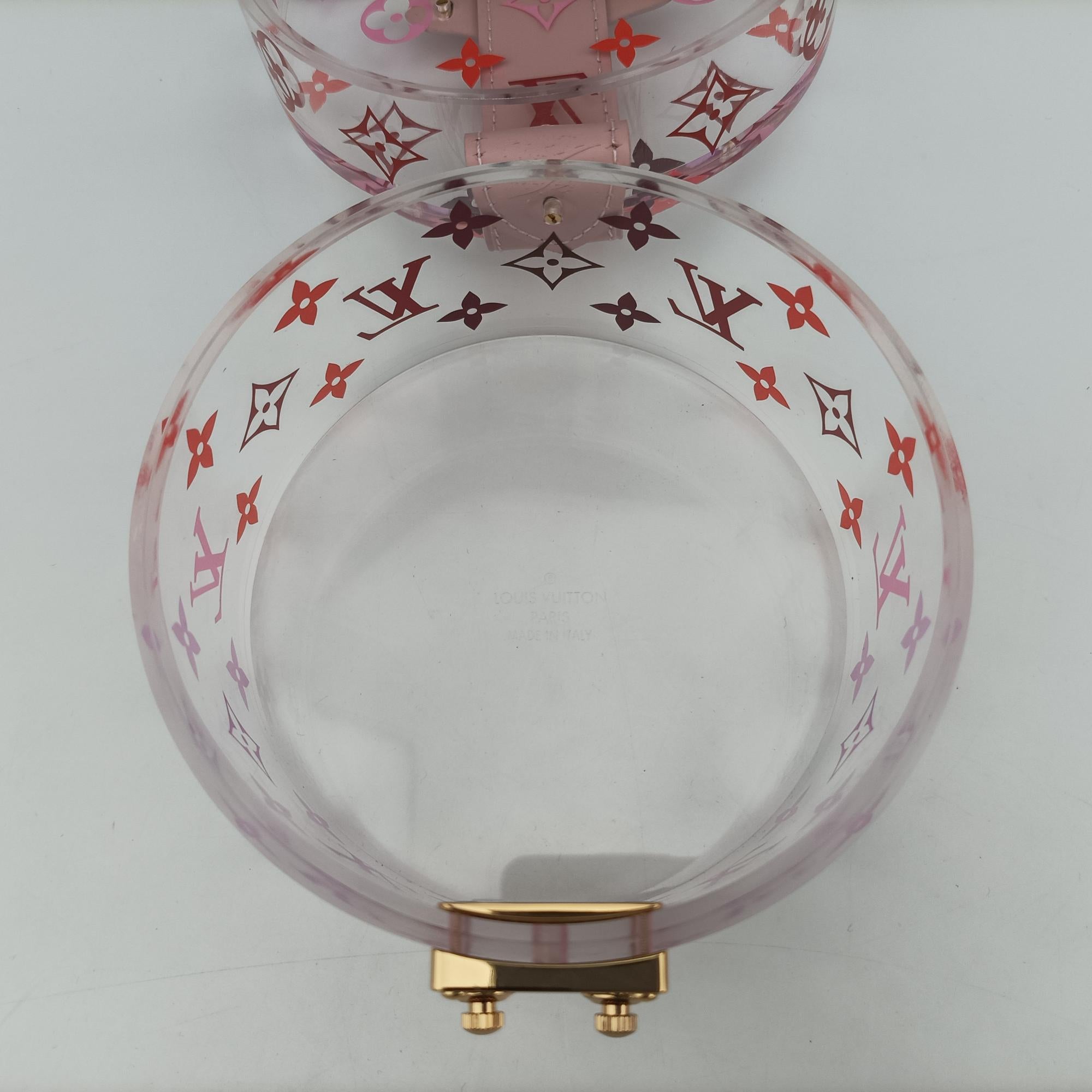 Secondhand Louis Vuitton Boite Scott Trunk Jewelry Makeup Box Pink×multicolor Plexiglass GI0362 vanitybag | stylenewstar