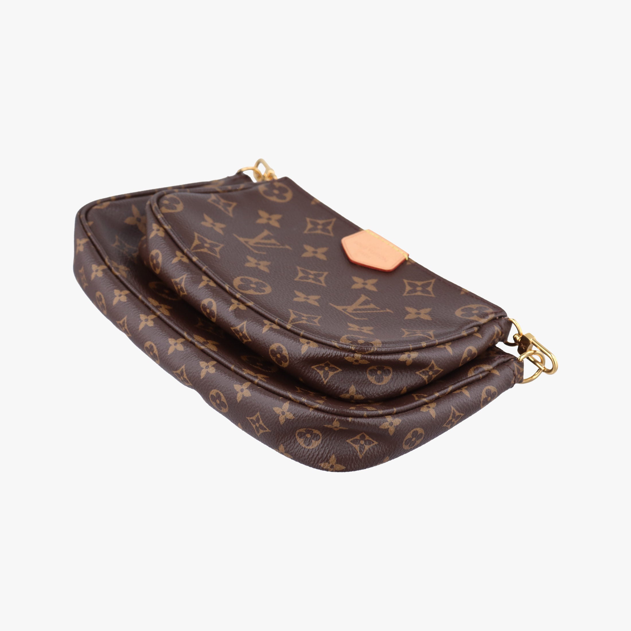 Vintage Louis Vuitton MULTI POCHETTE ACCESSOIRES MARRON×KHAKI Monogram Canvas M44840 shoulderbag | stylenewstar