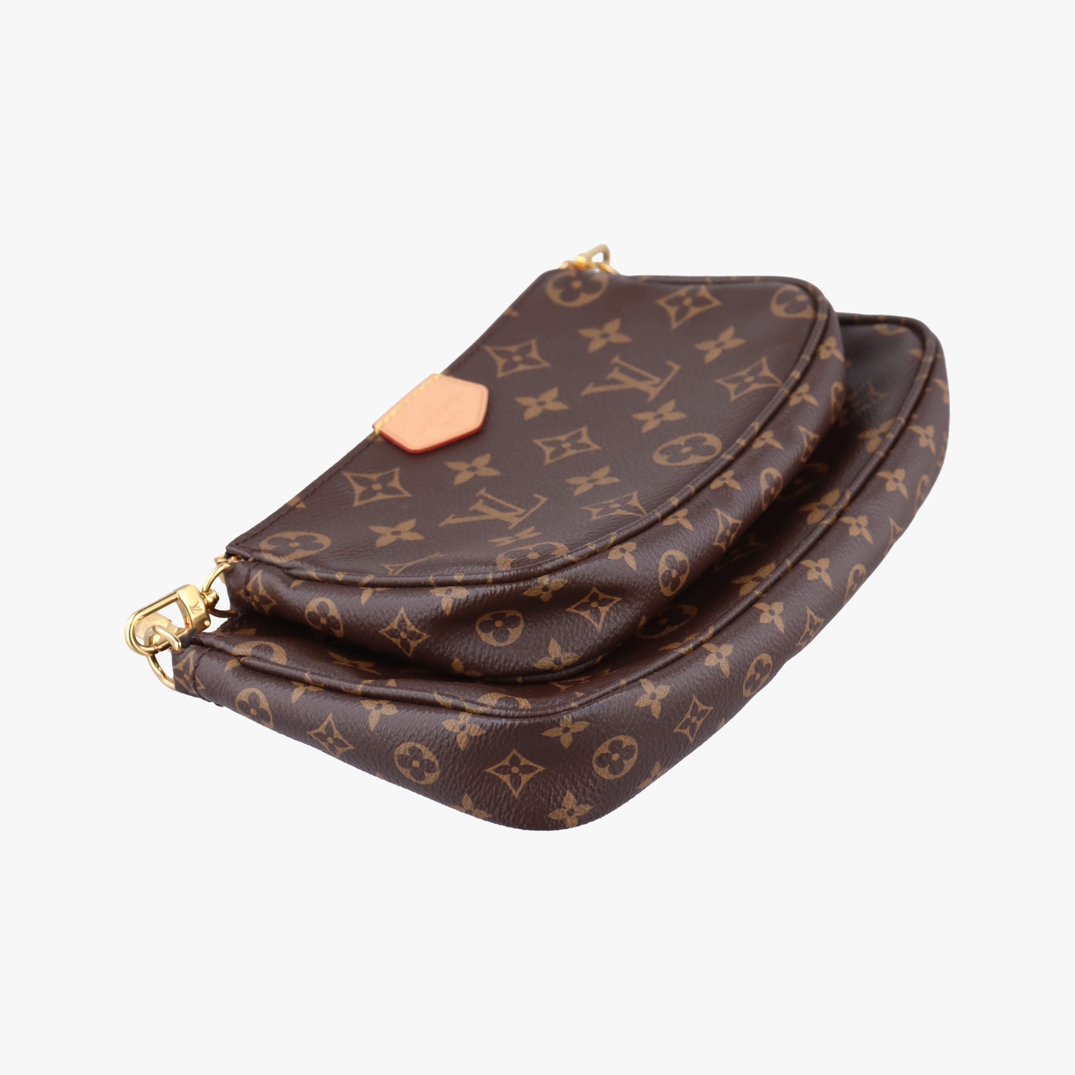 Vintage Louis Vuitton MULTI POCHETTE ACCESSOIRES MARRON×KHAKI Monogram Canvas M44840 shoulderbag | stylenewstar