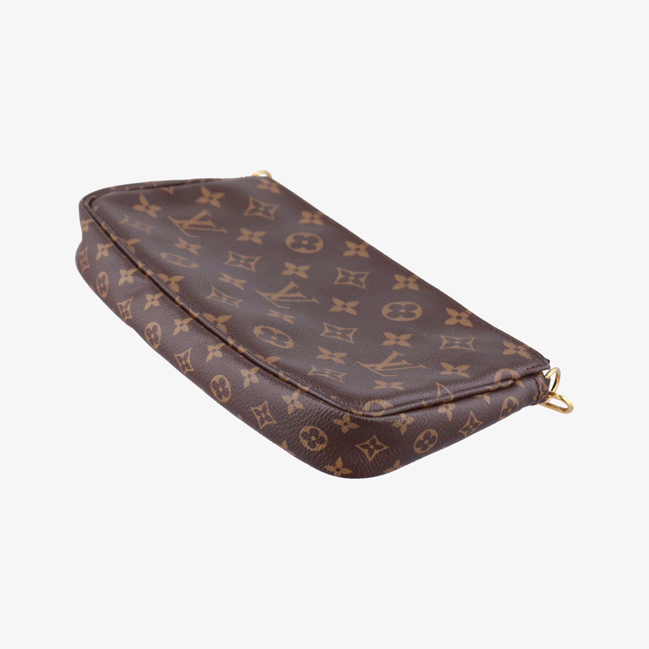 Vintage Louis Vuitton MULTI POCHETTE ACCESSOIRES MARRON×KHAKI Monogram Canvas M44840 shoulderbag | stylenewstar