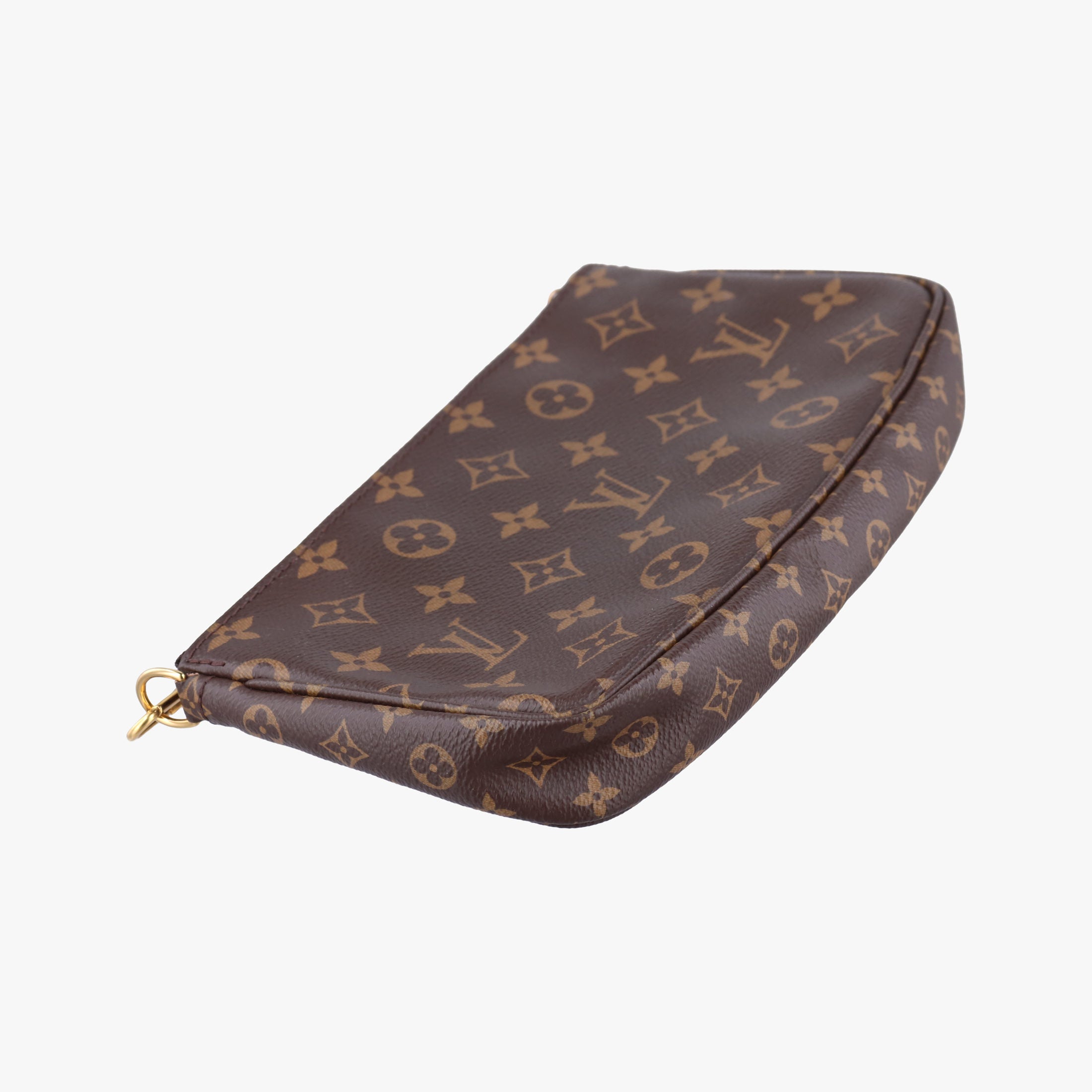 Vintage Louis Vuitton MULTI POCHETTE ACCESSOIRES MARRON×KHAKI Monogram Canvas M44840 shoulderbag | stylenewstar