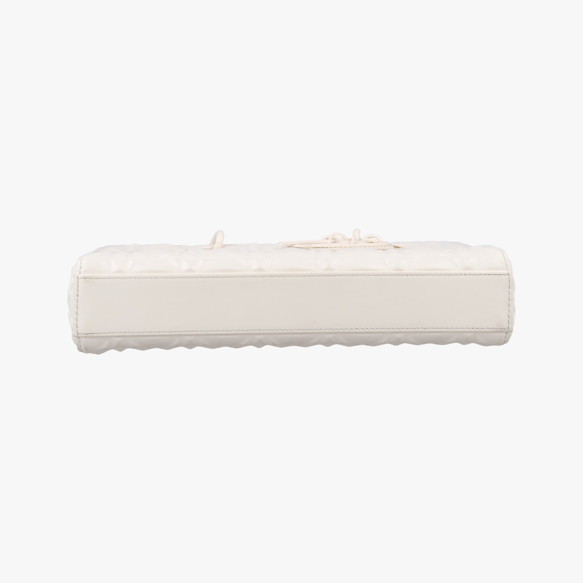 Pre-owned Christian Dior Lady D-Joy White leather  shoulderbag | stylenewstar
