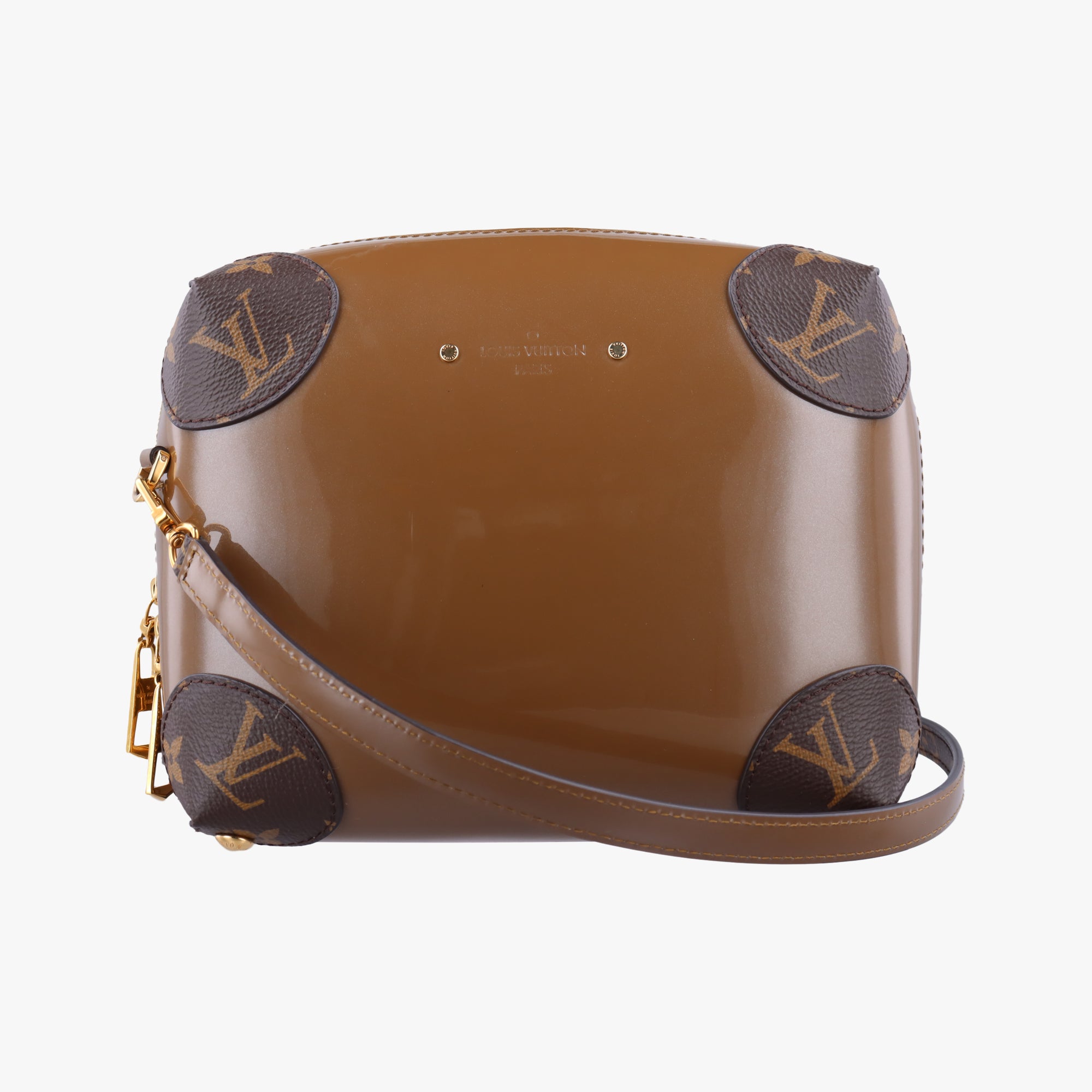 Pre-owned Louis Vuitton Miroir Venice Brown Monogram Canvas×Vernis M54390 shoulderbag | stylenewstar