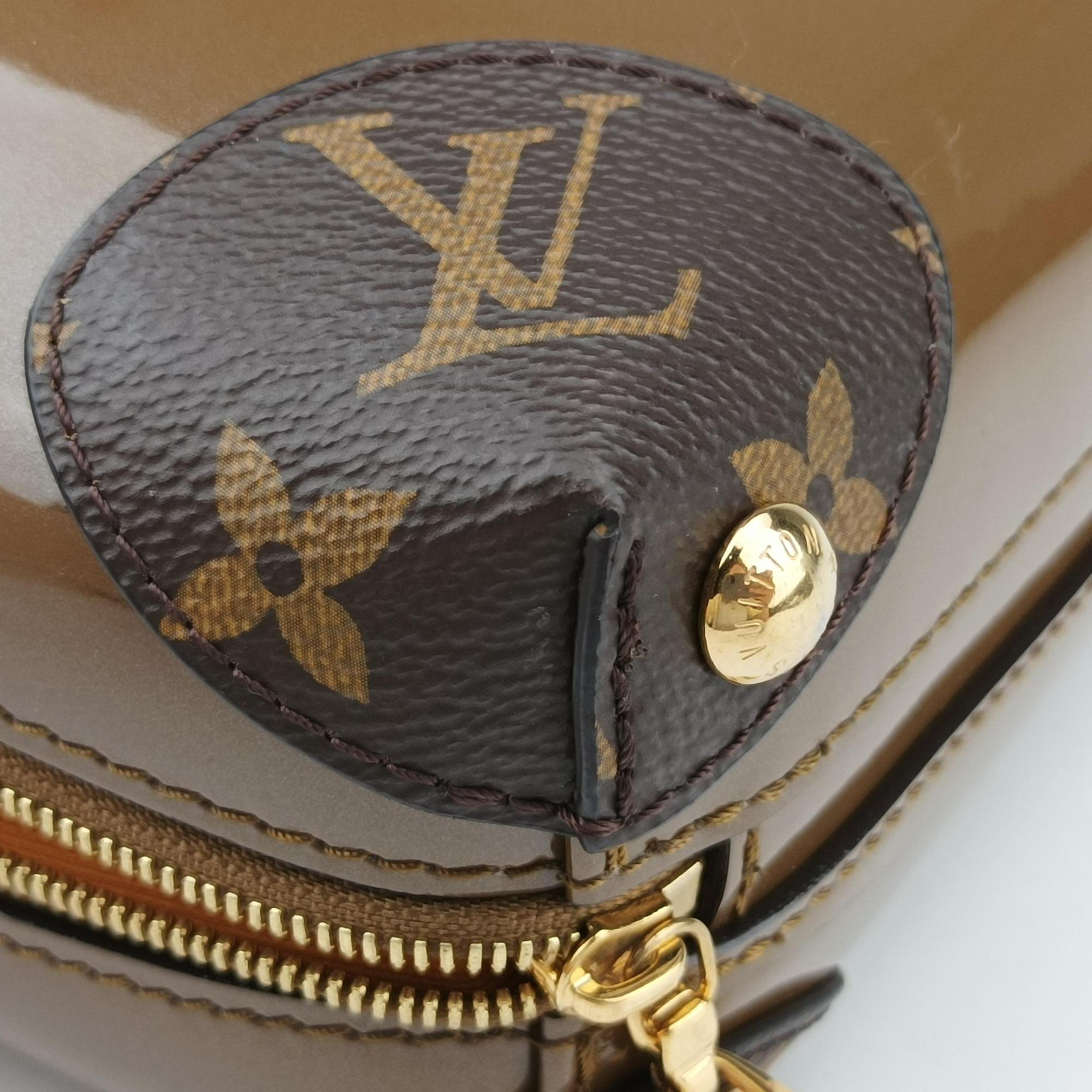 Pre-owned Louis Vuitton Miroir Venice Brown Monogram Canvas×Vernis M54390 shoulderbag | stylenewstar