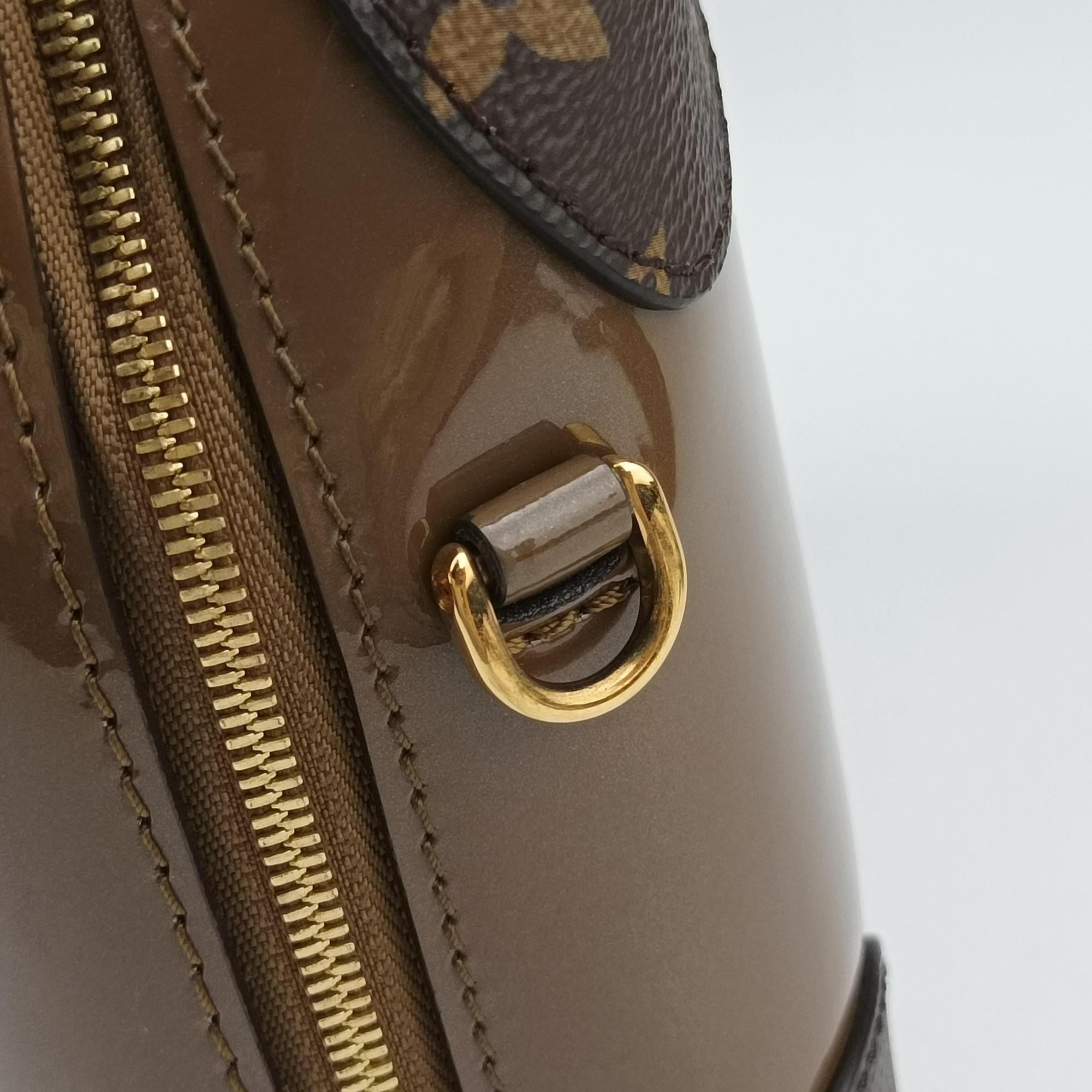 Pre-owned Louis Vuitton Miroir Venice Brown Monogram Canvas×Vernis M54390 shoulderbag | stylenewstar