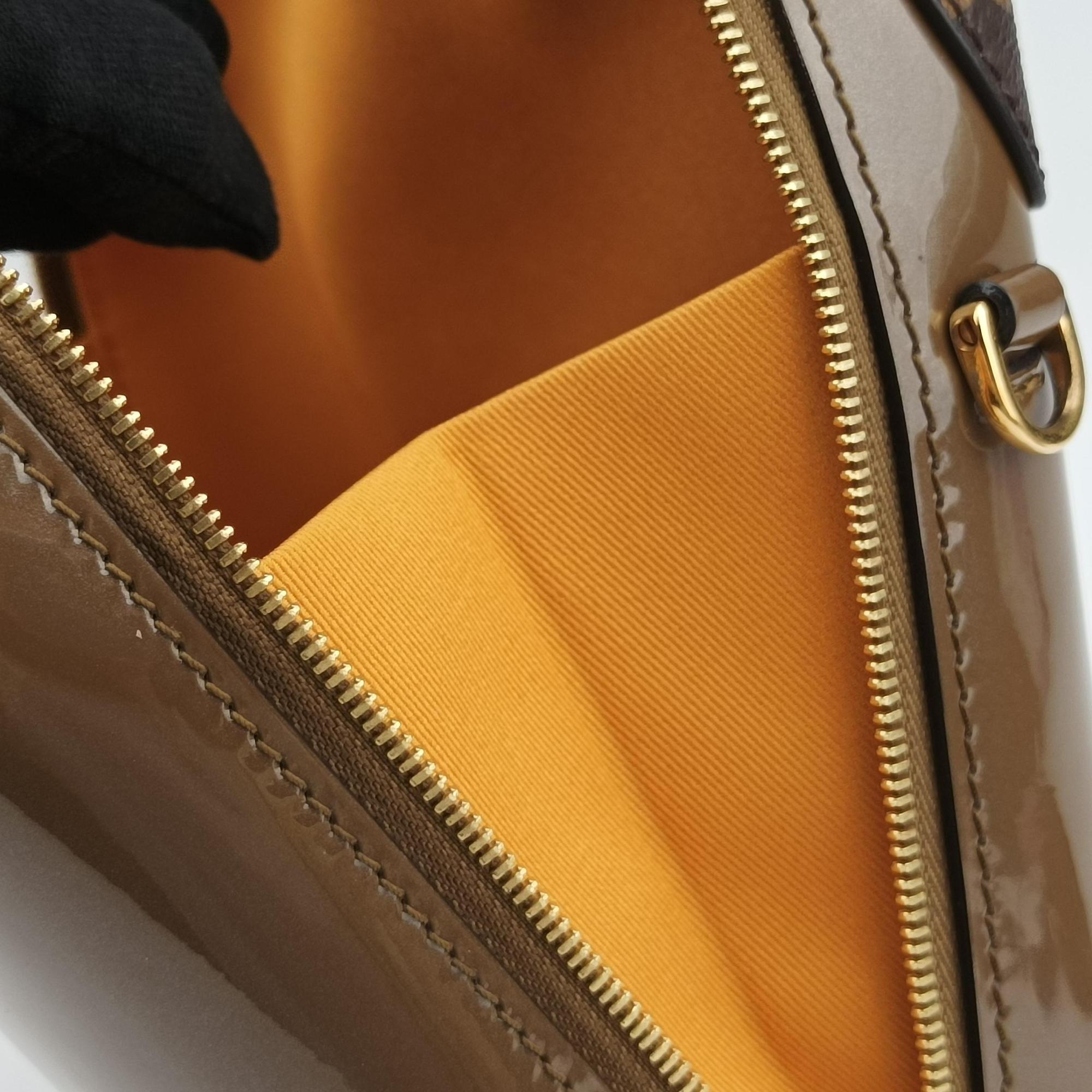 Pre-owned Louis Vuitton Miroir Venice Brown Monogram Canvas×Vernis M54390 shoulderbag | stylenewstar