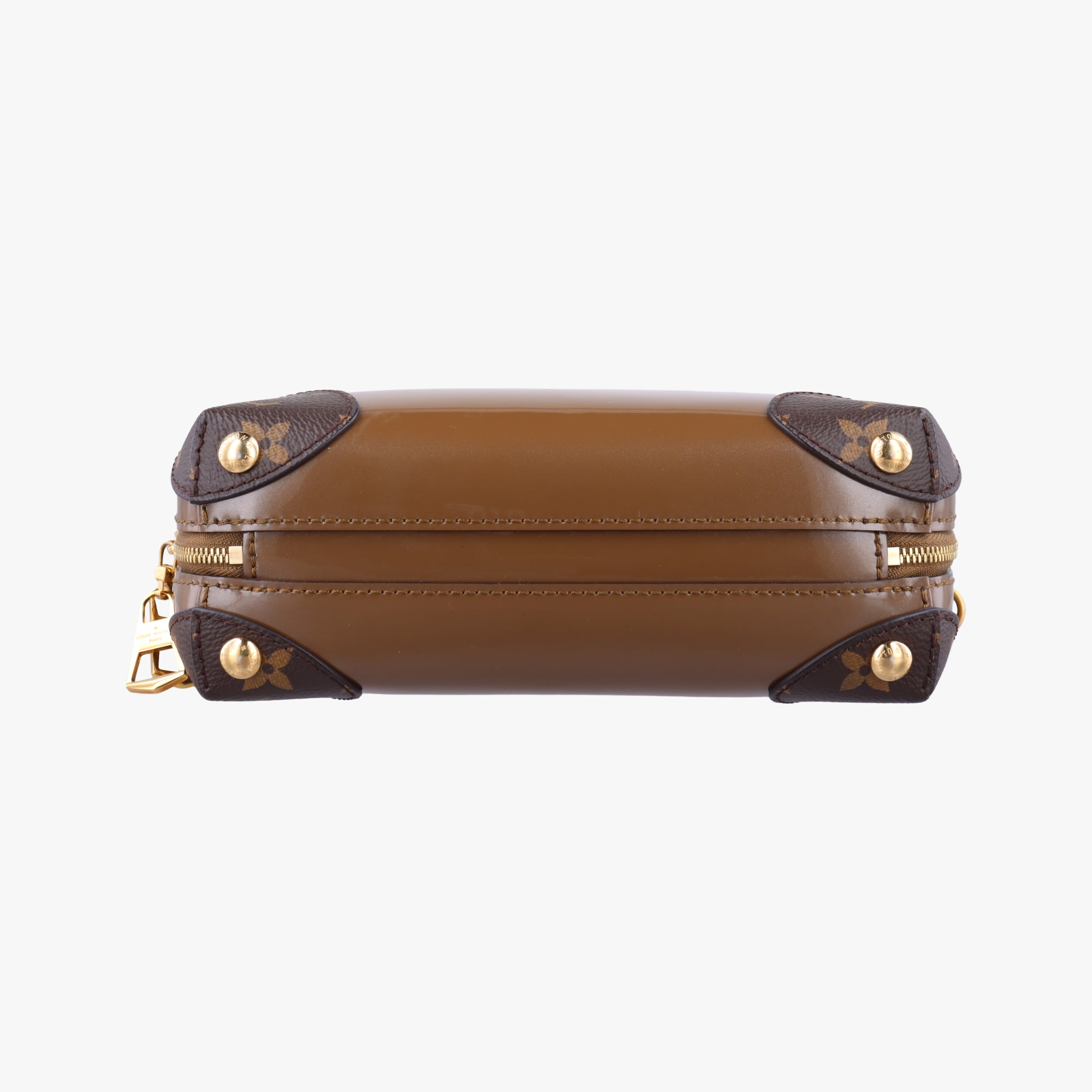 Pre-owned Louis Vuitton Miroir Venice Brown Monogram Canvas×Vernis M54390 shoulderbag | stylenewstar