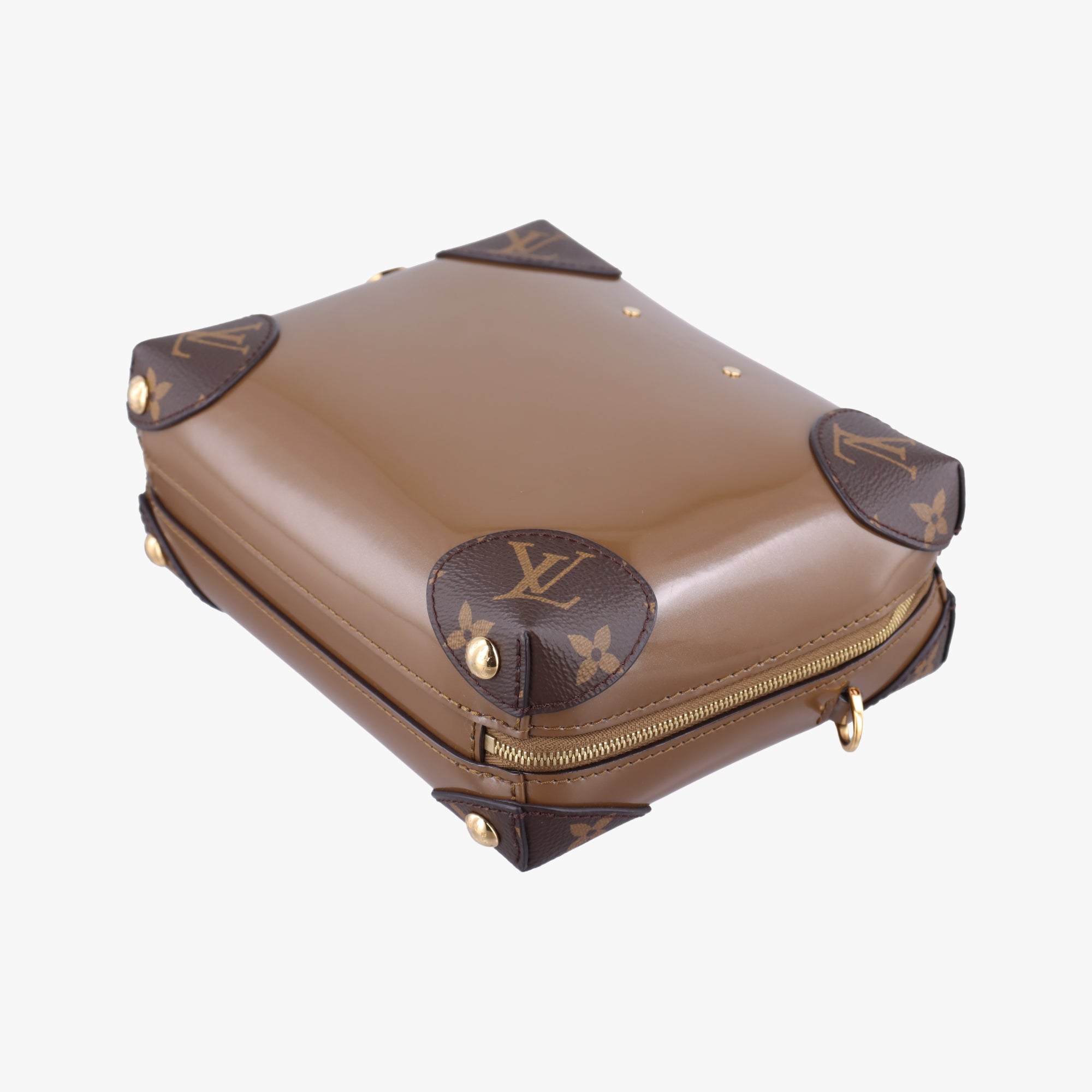 Pre-owned Louis Vuitton Miroir Venice Brown Monogram Canvas×Vernis M54390 shoulderbag | stylenewstar