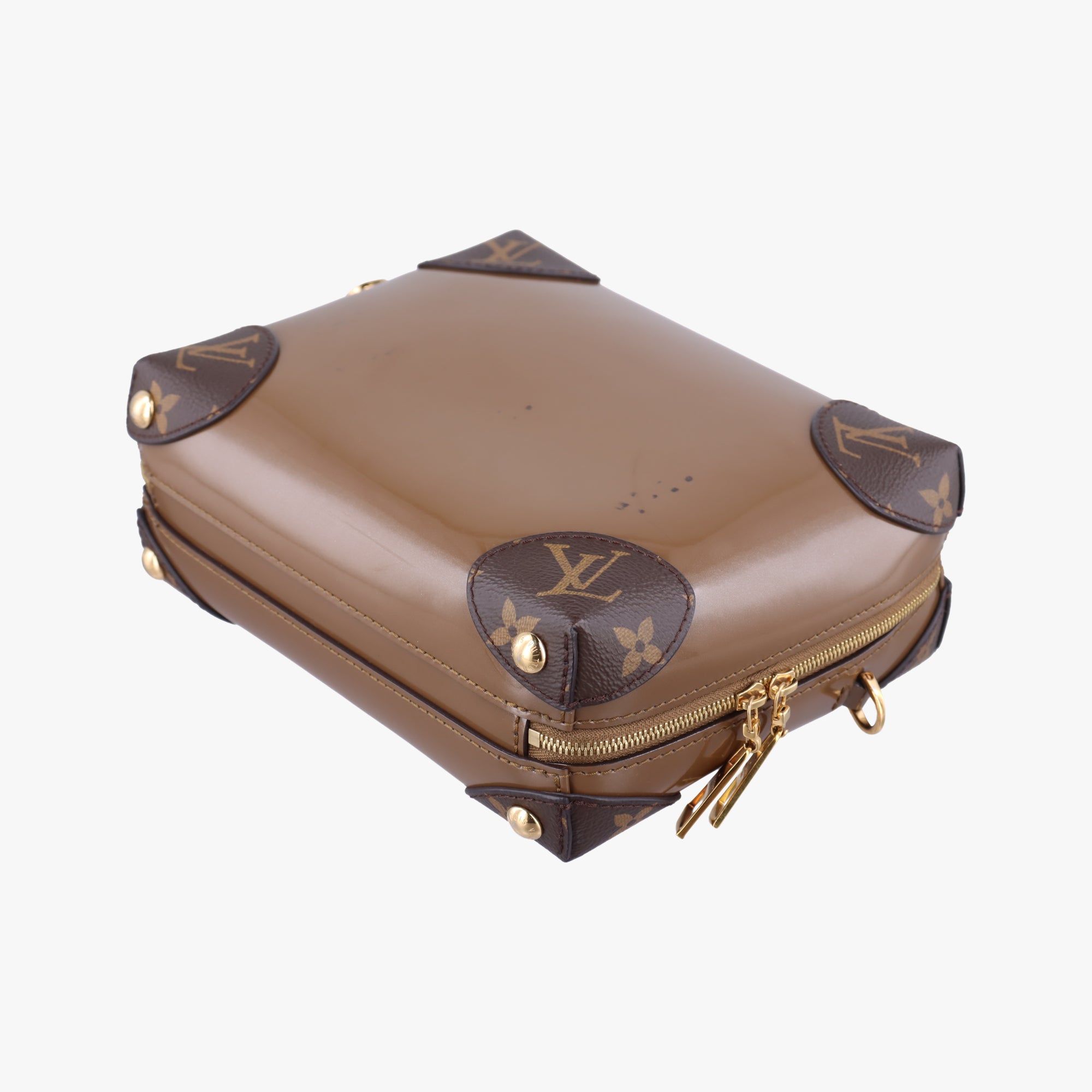 Pre-owned Louis Vuitton Miroir Venice Brown Monogram Canvas×Vernis M54390 shoulderbag | stylenewstar