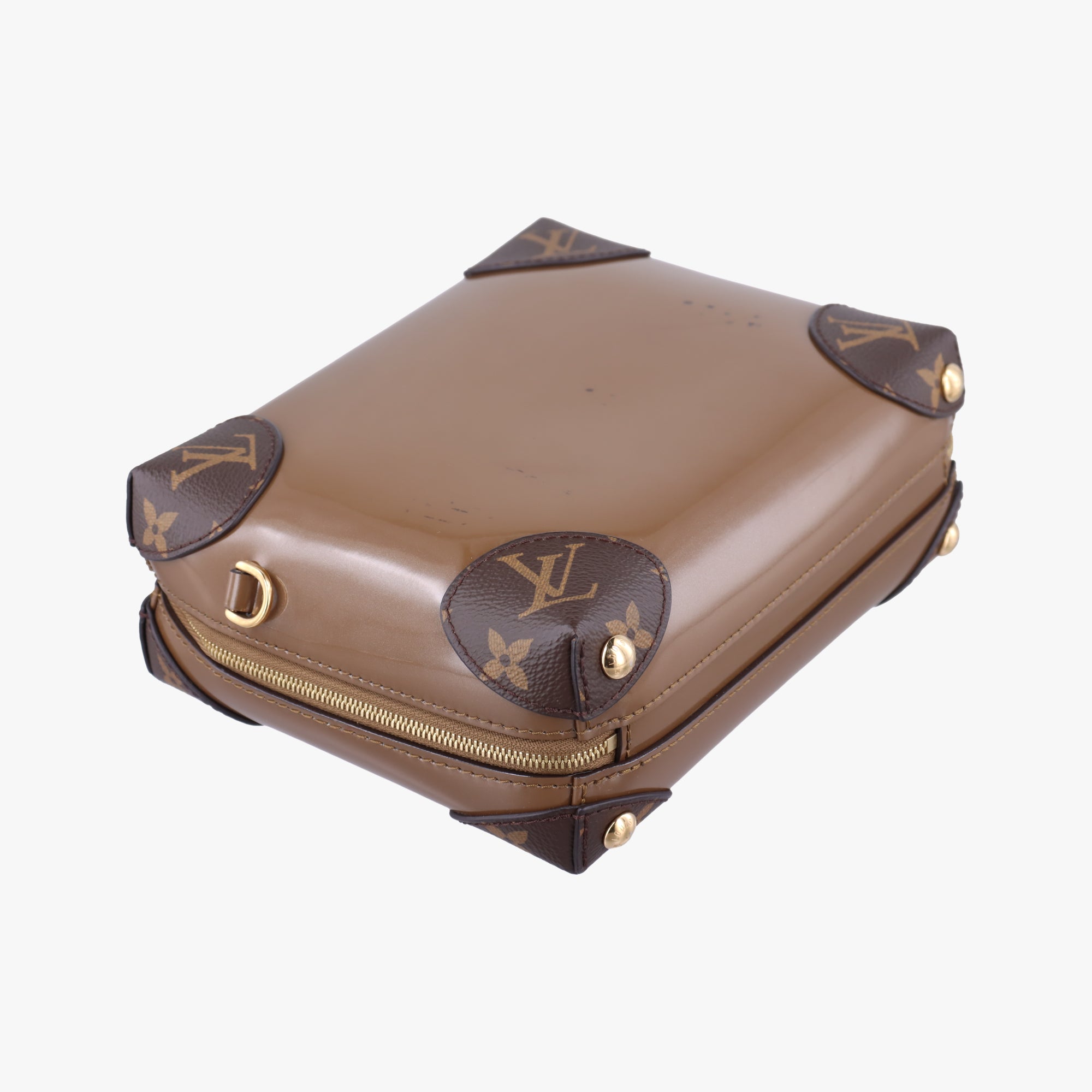 Pre-owned Louis Vuitton Miroir Venice Brown Monogram Canvas×Vernis M54390 shoulderbag | stylenewstar