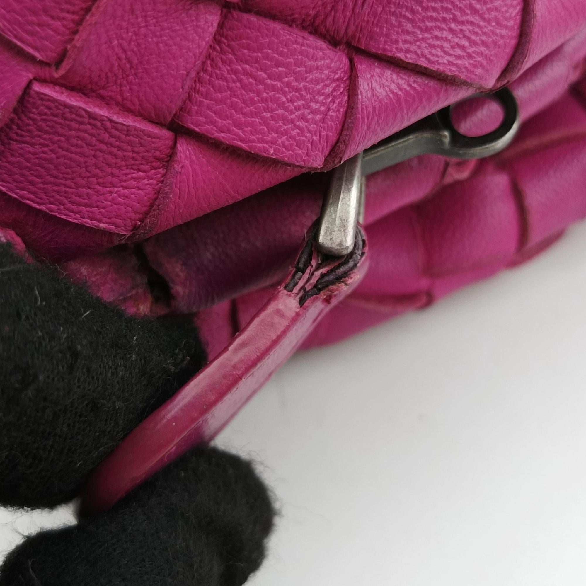 Vintage Bottega Veneta Intrecciato Rose lambskin  shoulderbag | stylenewstar