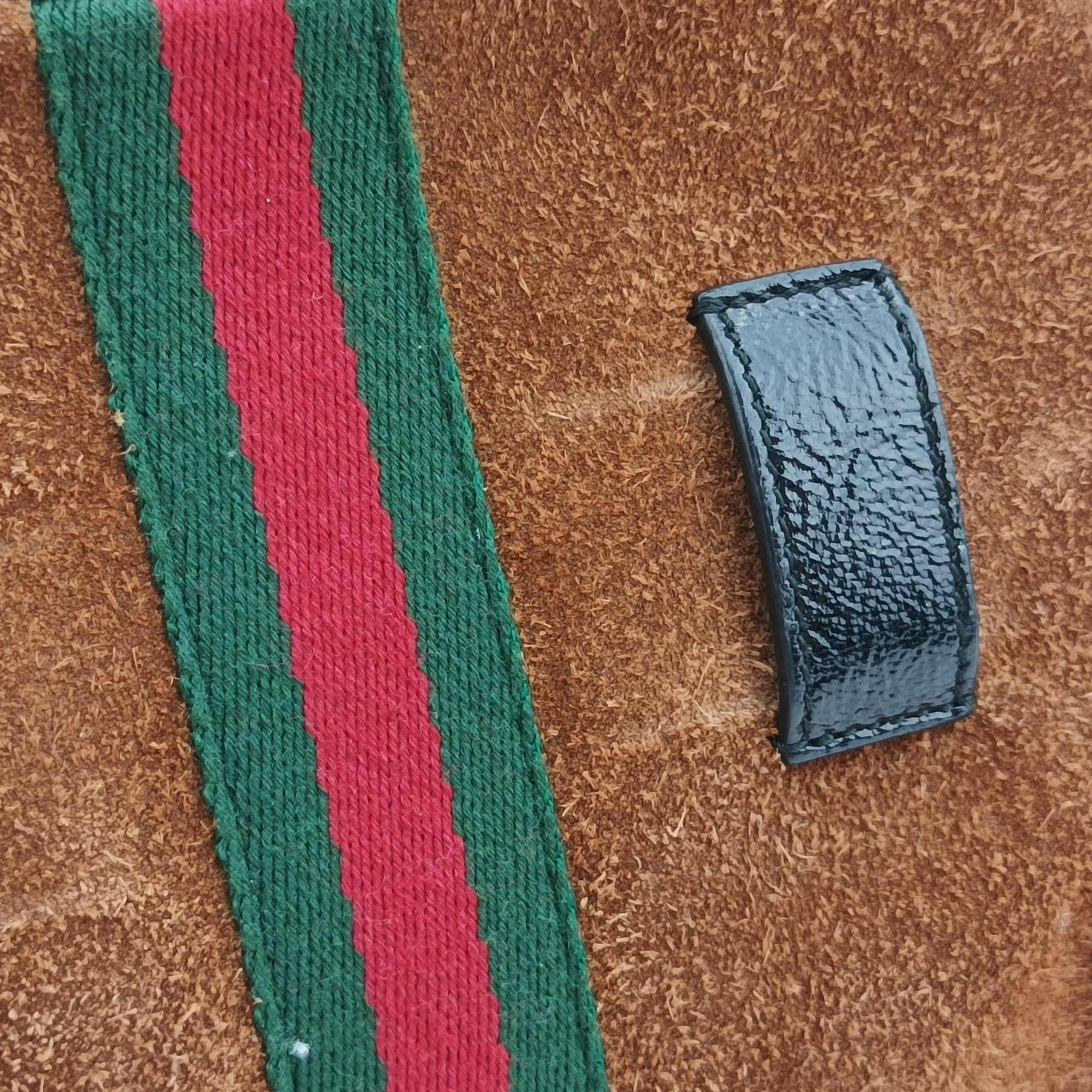 Pre-owned Gucci Ophidia Brown×black×multicolor Suede×leather 517076 bum bag/waist bag | stylenewstar